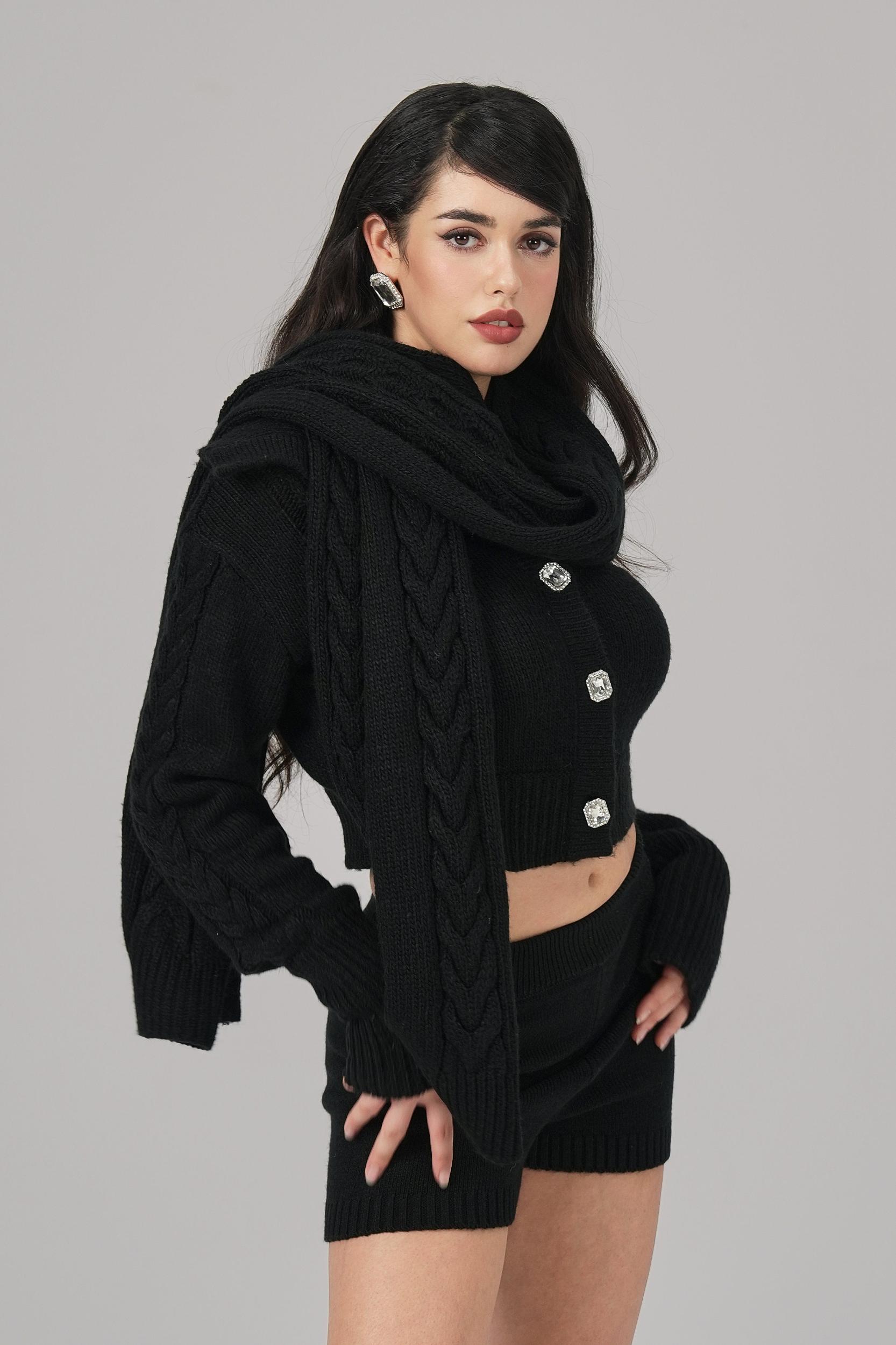 Addison Coat + Scarf Set (White) (Final Sale) Product Image