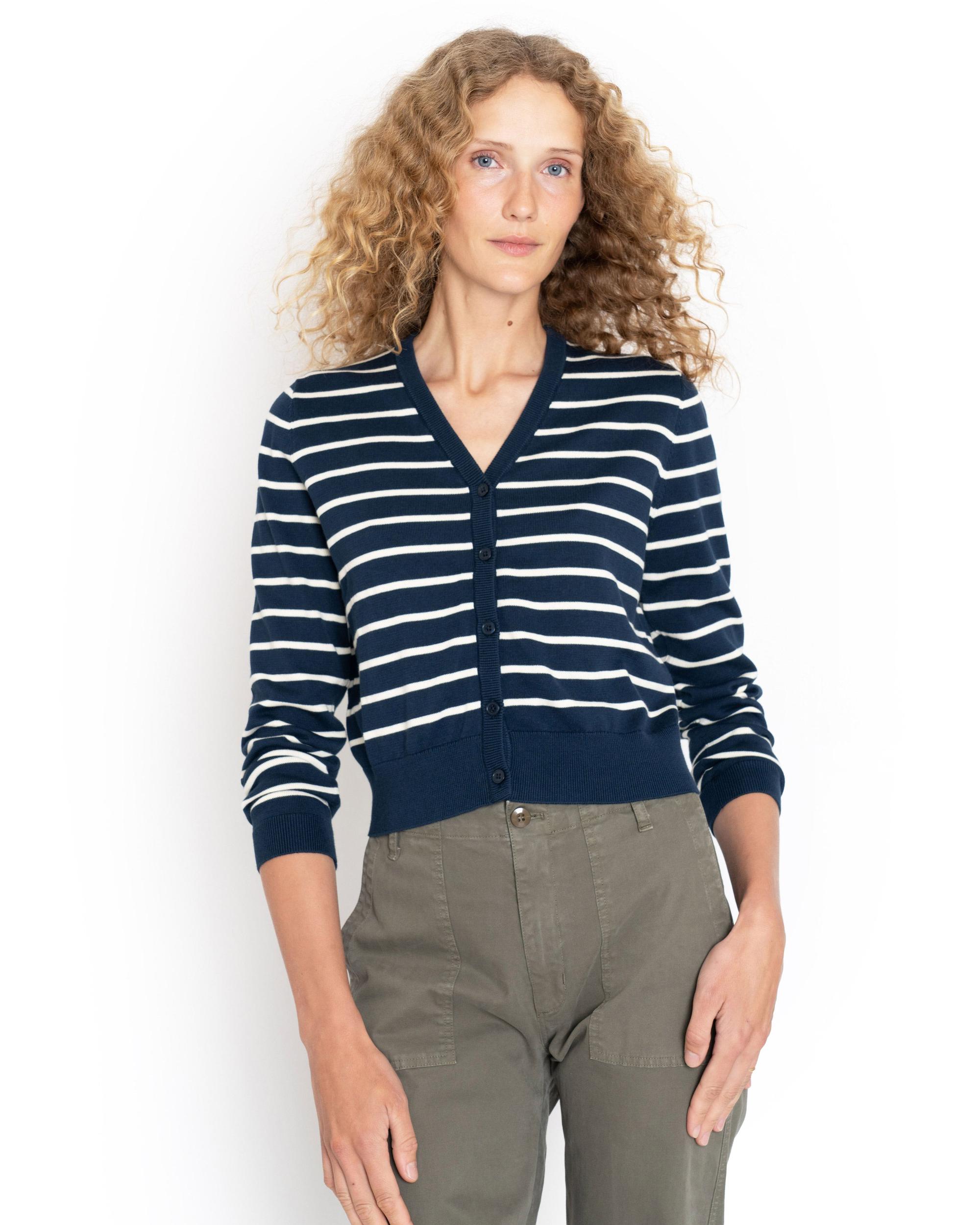 The Clove - Navy/Cream Female Product Image