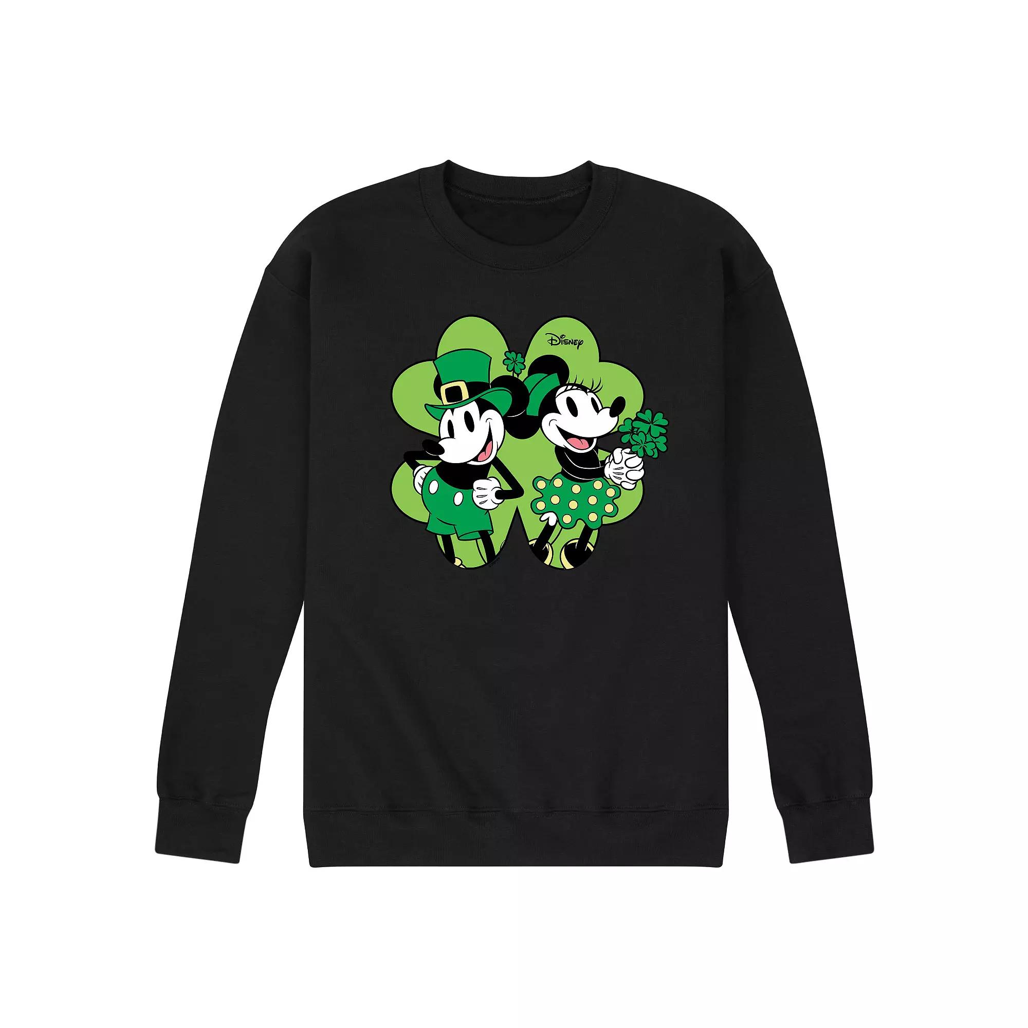 Disney's Mickey & Minnie Mouse Men's Shamrock Fleece Sweatshirt,  Product Image