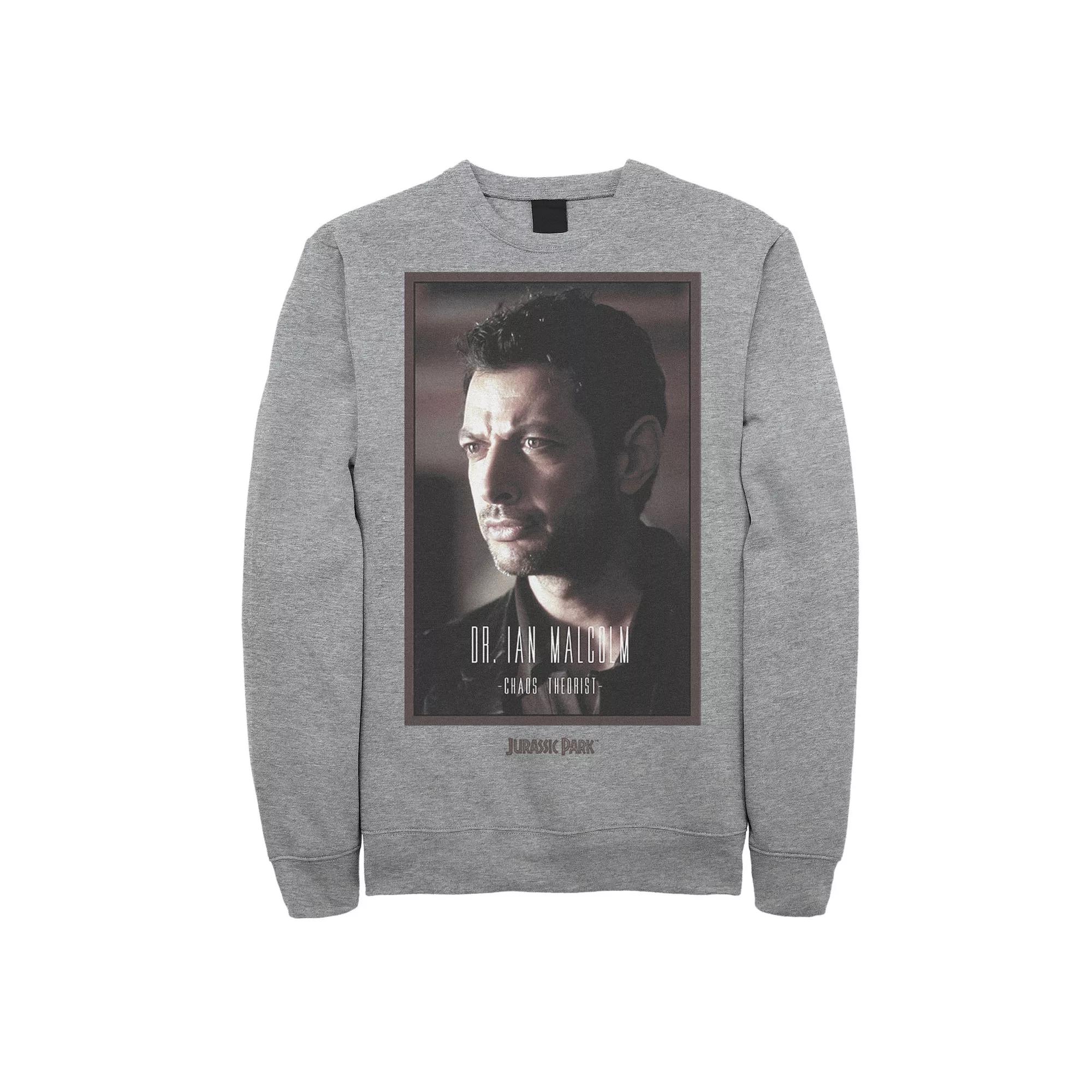 Men's Jurassic Park Dr. Ian Malcolm Chaos Theorist Pullover Sweatshirt,  Product Image