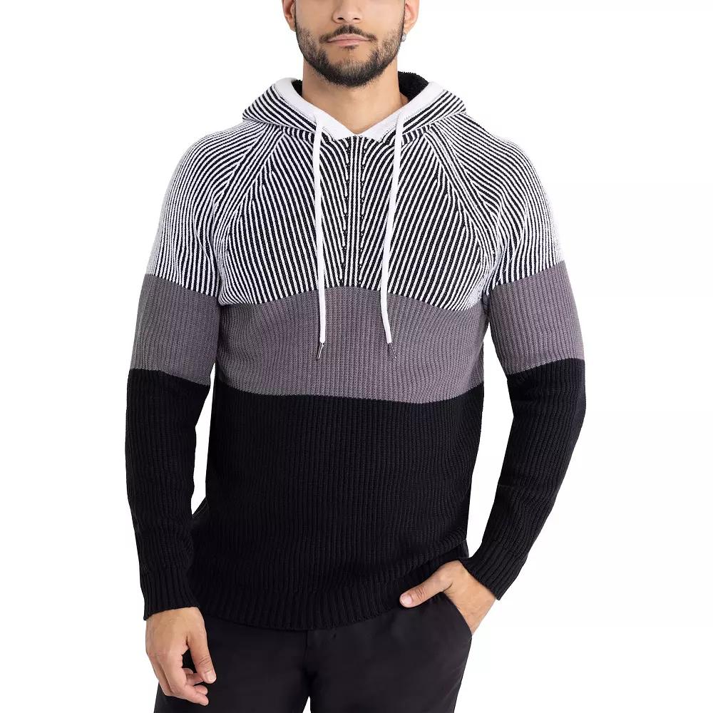 Men's Xray Regular-Fit Colorblock Pullover Hooded Sweater,  Product Image