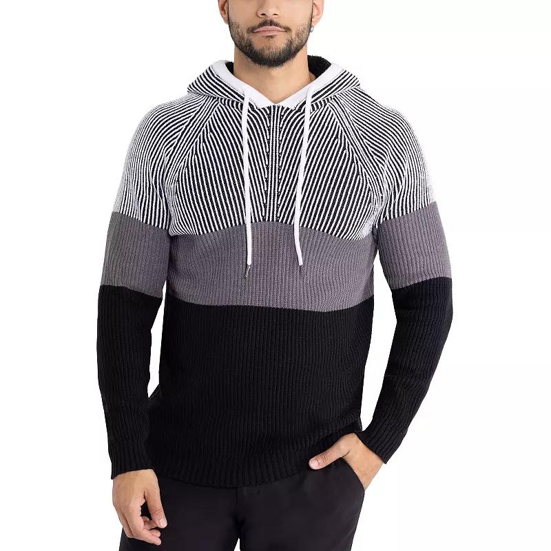 Men's Xray Regular-Fit Colorblock Pullover Hooded Sweater,  Product Image
