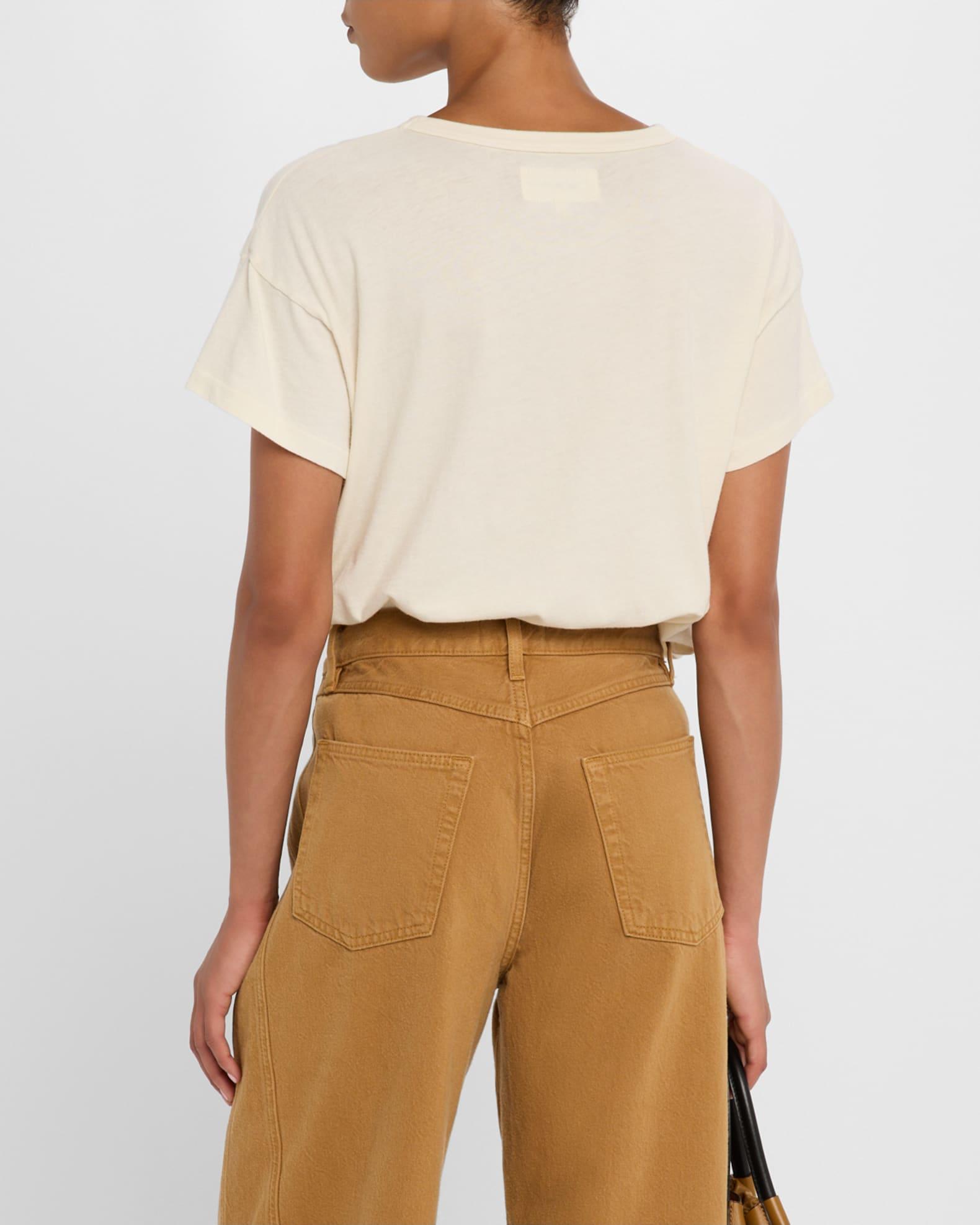 The Boxy Crew Tee with Running Horses Product Image