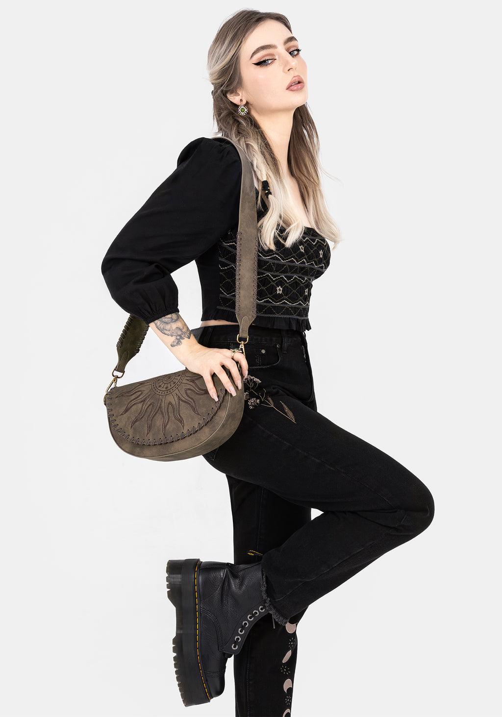 Larissa Hand Embroidered Smocked Puff Sleeve Top Product Image