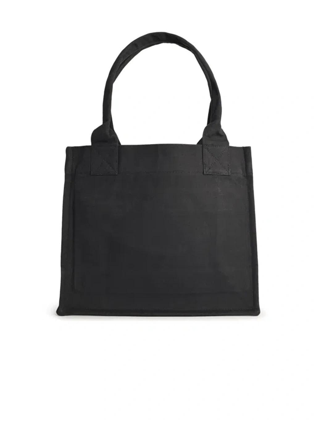 GANNI Banana Print Large Tote Bag In Black Product Image