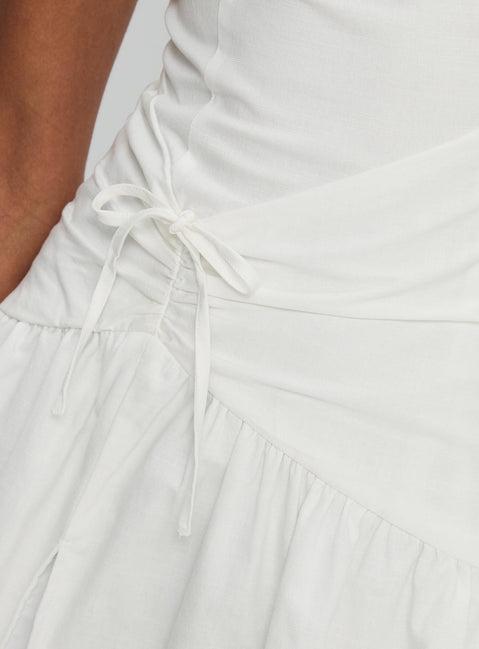 Archetype Strapless Mini Dress White Product Image