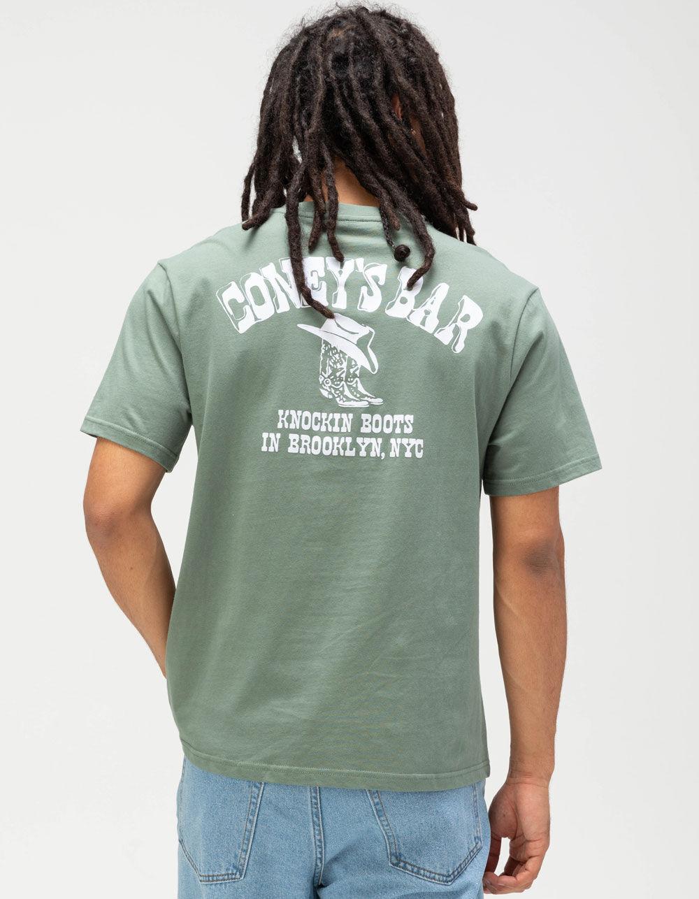 CONEY ISLAND PICNIC Coney's Bar Mens Tee - GREEN Product Image