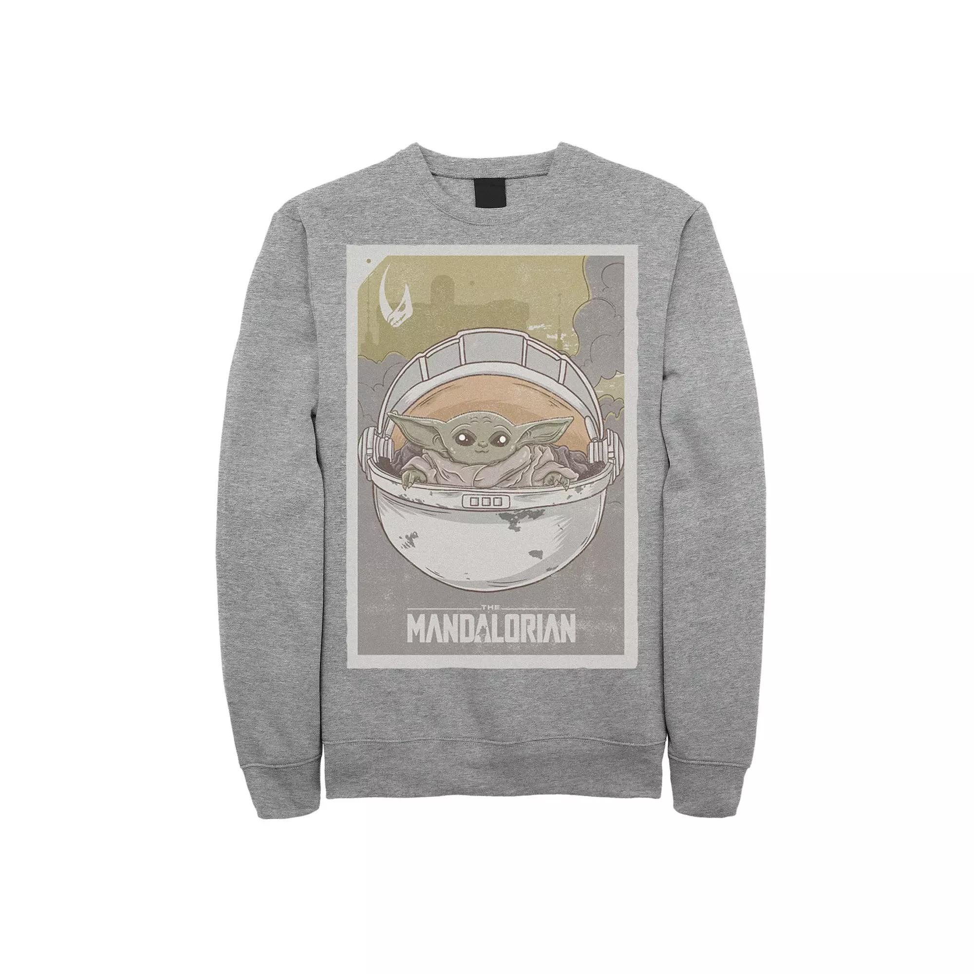Men's Star Wars The Mandalorian The Child aka Baby Yoda Poster Sweatshirt,  Product Image