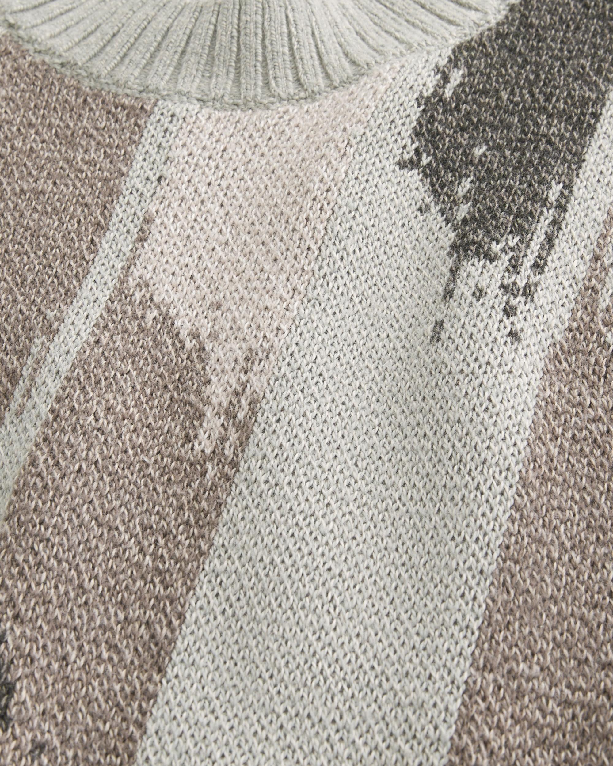 Boxy Cable-Knit Crew Sweater Product Image