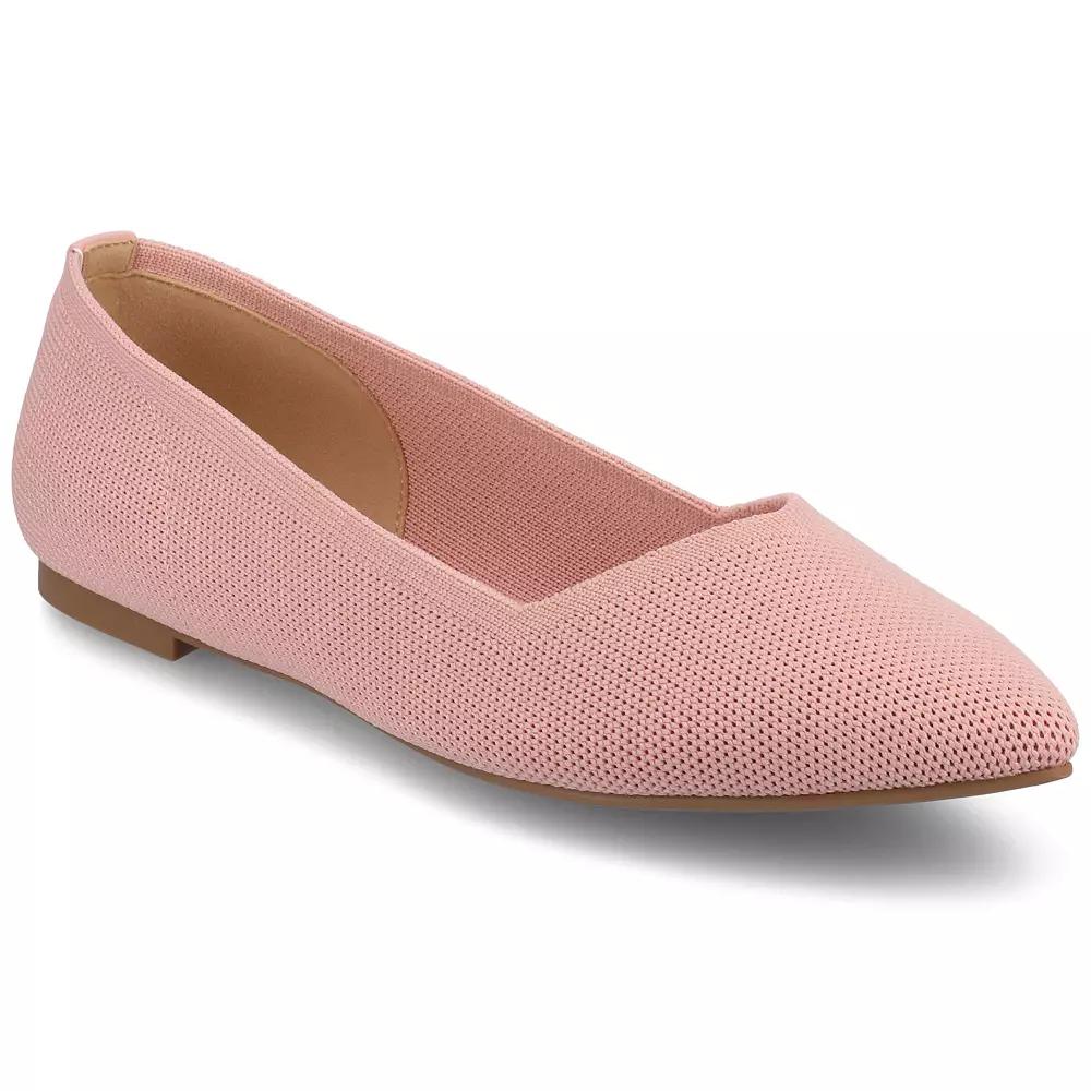 Journee Minnah Knit Slip-On Pointed-Toe Women's Dress Flats,  Product Image