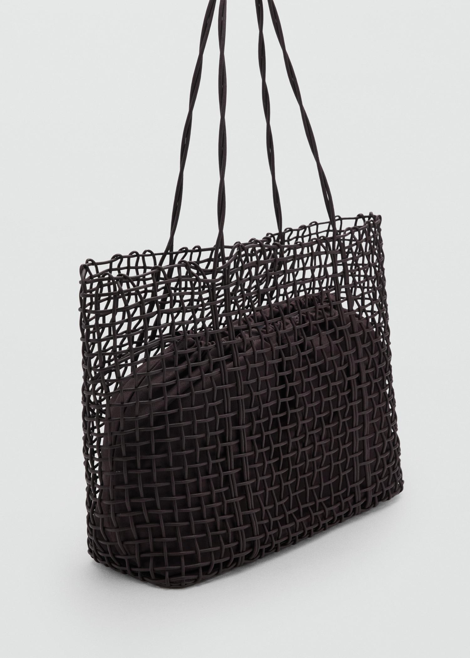 Braided shopper bag - Women | MANGO USA Product Image