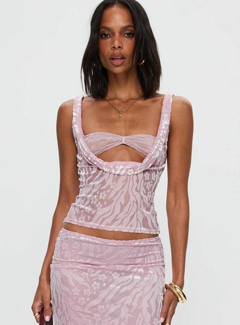 Delilah Top Pink Product Image