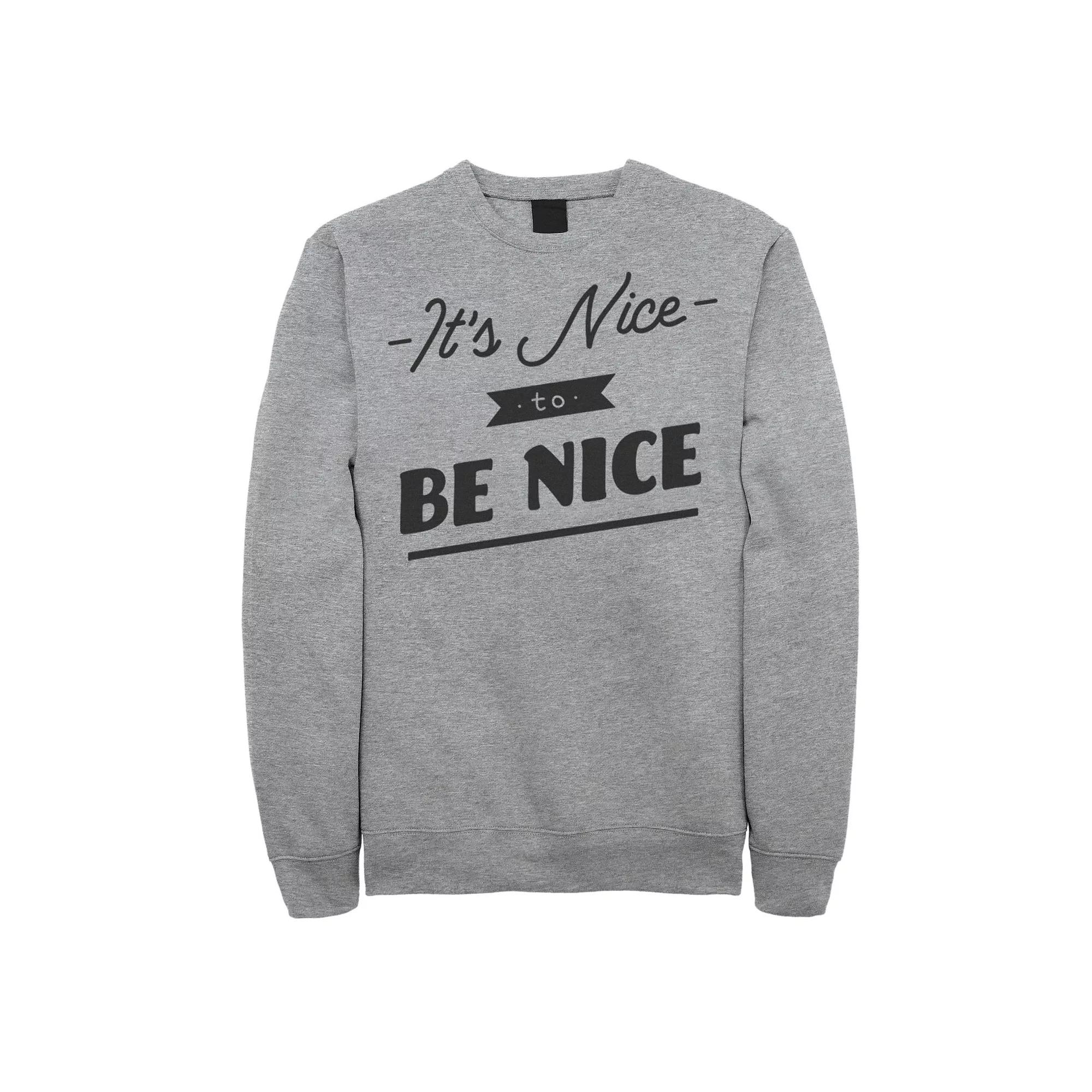 Men's Fifth Sun Nice To Be Nice Bold Sweatshirt,  Product Image