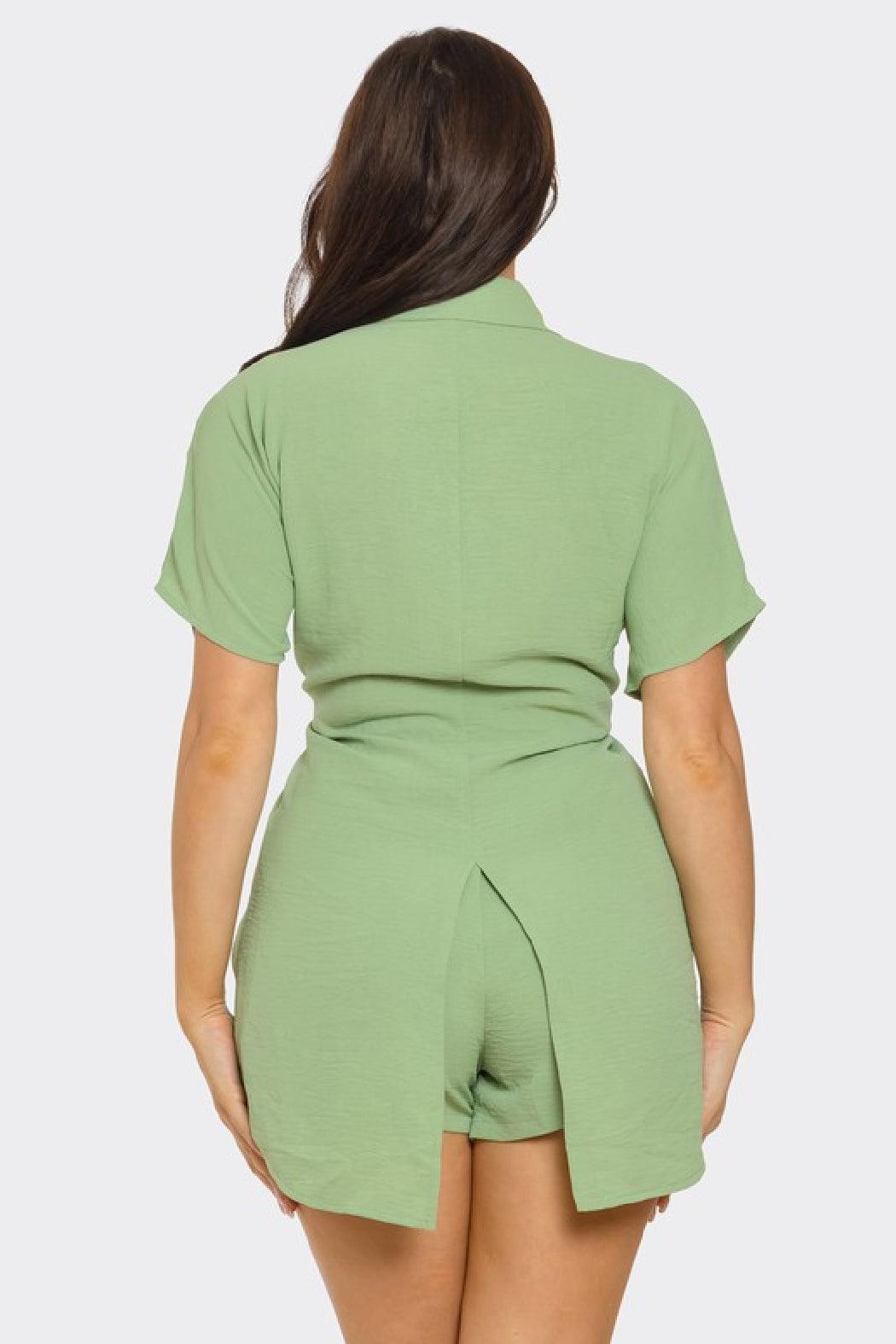 Cassie Matching Set - Sage Product Image