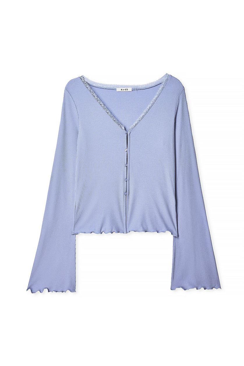 Lace Detail Rib Top Product Image