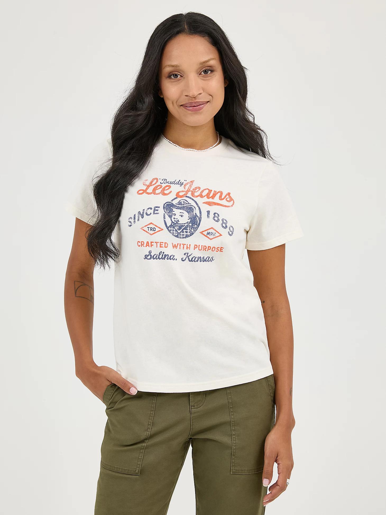 Women's Buddy Lee™ Jeans Graphic Tee | Women's Tops & Tees | Lee® Product Image