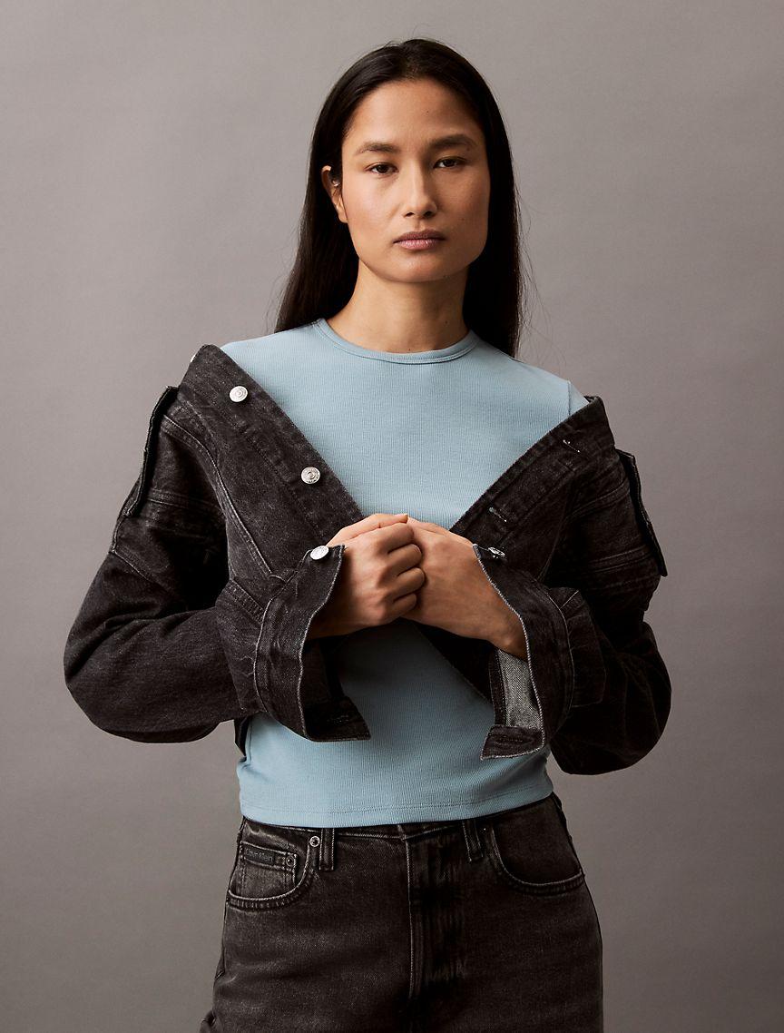 Cotton Contour Rib T-Shirt Product Image