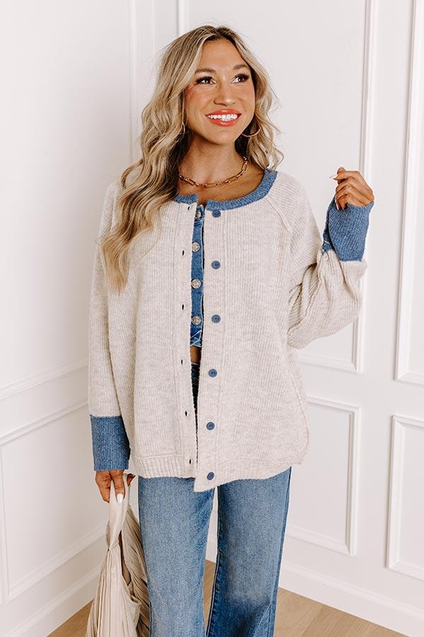 Falling Leaves Knit Cardigan Product Image