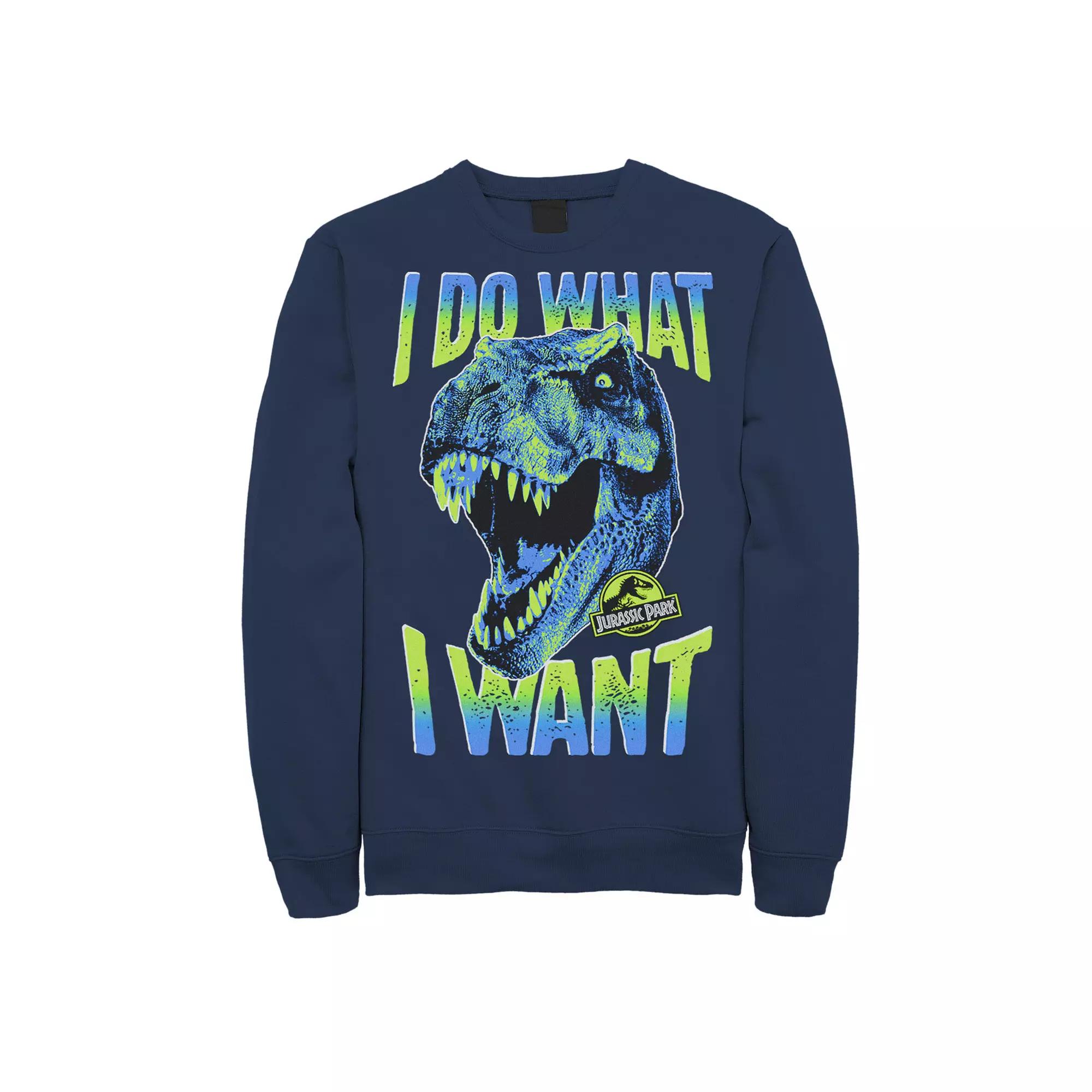 Men's Jurassic Park T-Rex I Do What I Want Pullover Sweatshirt,  Product Image