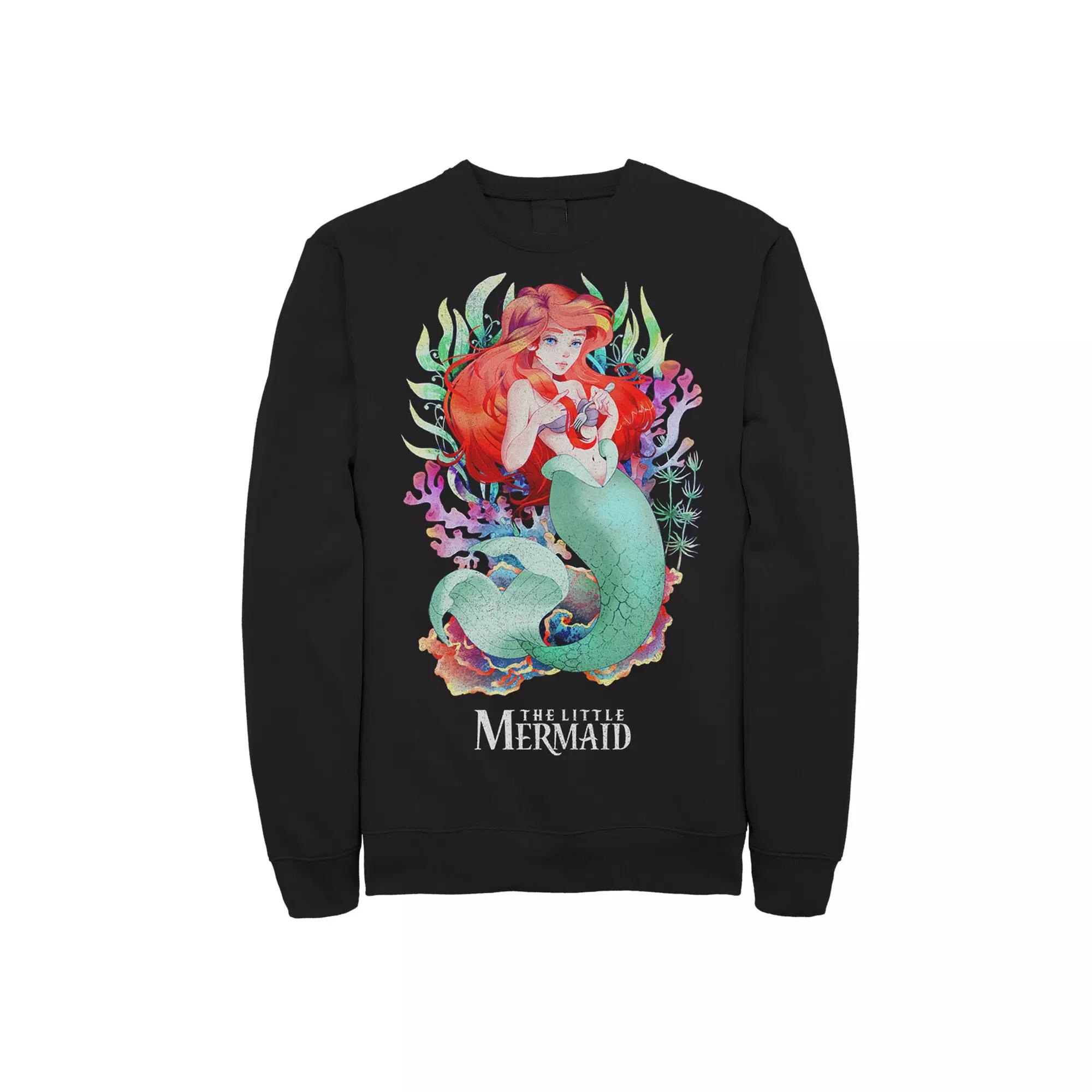 Disney's The Little Mermaid Watercolor Anime Style Men's Sweatshirt,  Product Image