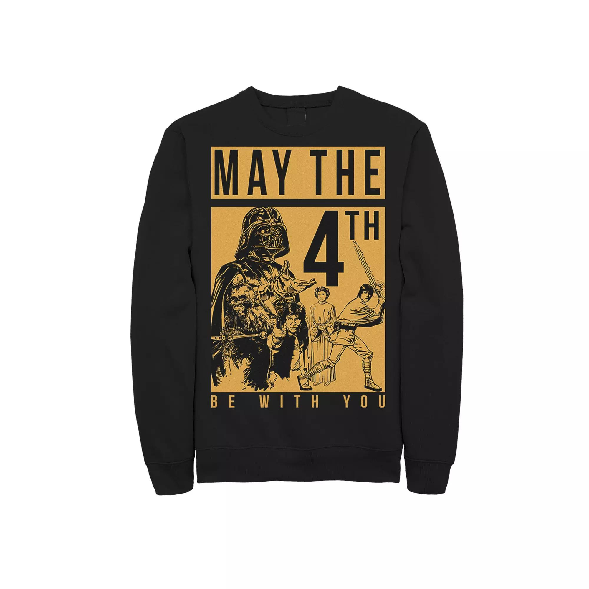 Men's Star Wars May The Forth Be With You Collage Poster Sweatshirt,  Product Image