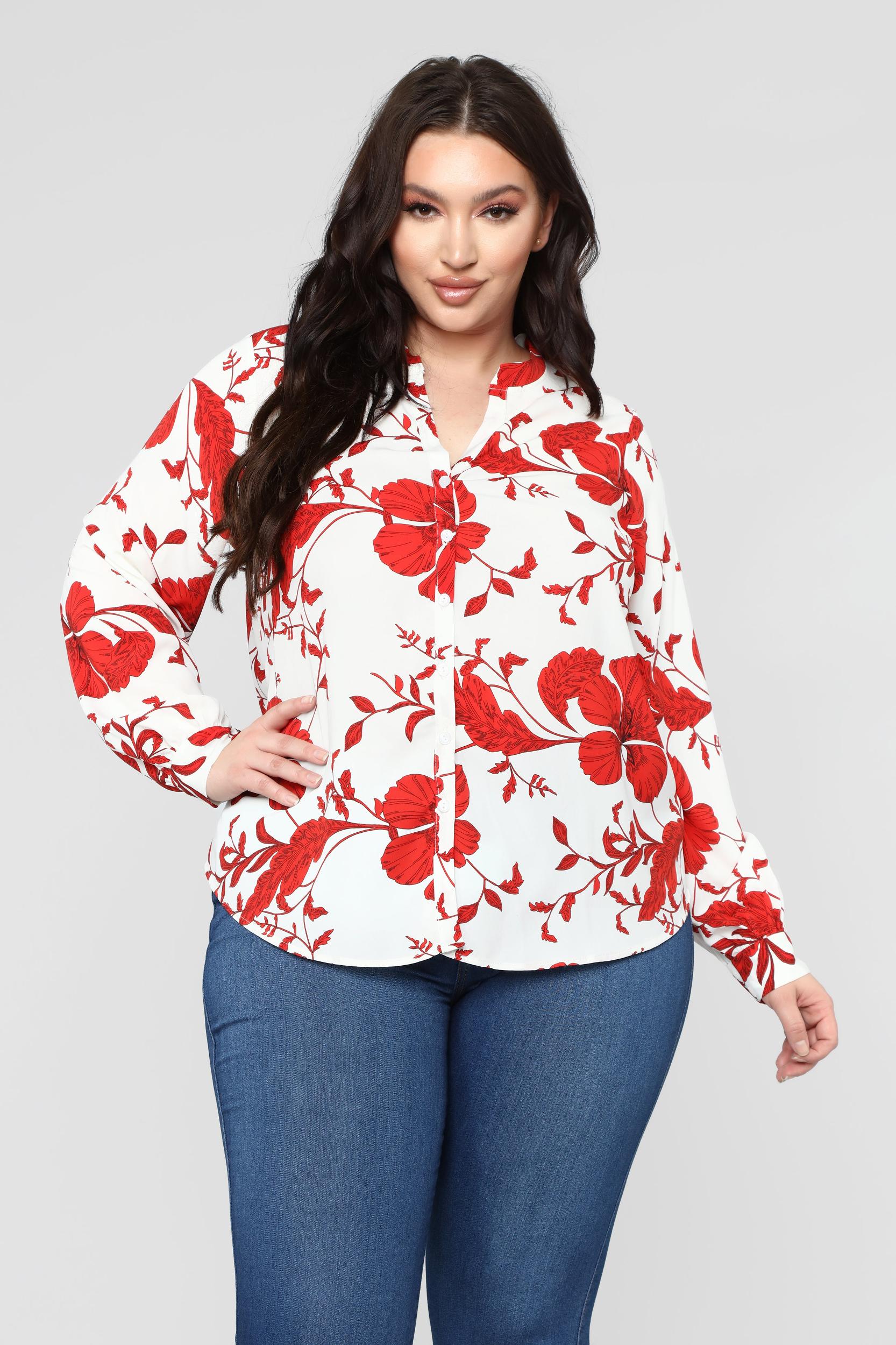 Floral Emotions Top - White/Combo Product Image