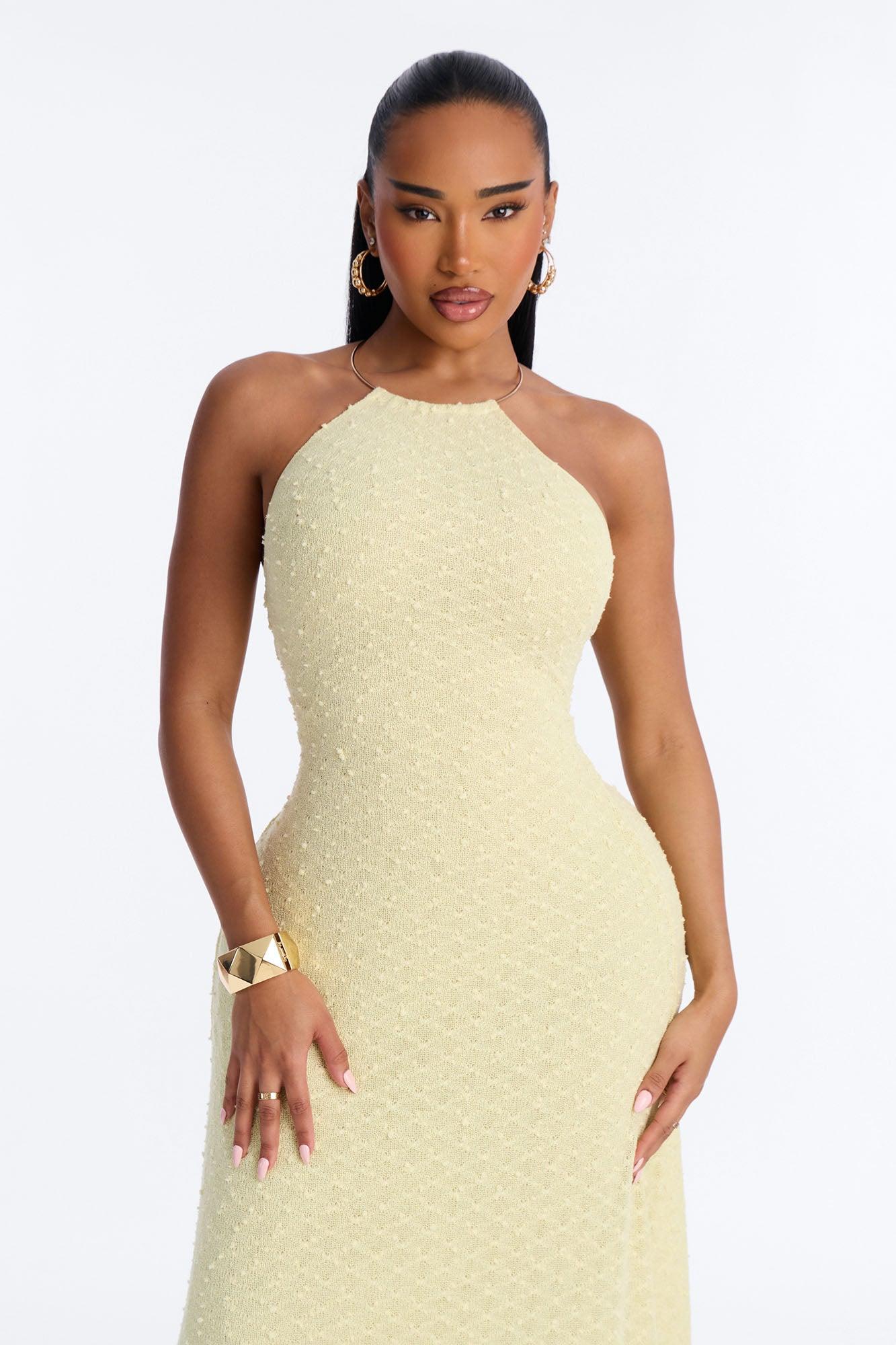 Caribbean Shores Maxi Dress - Yellow Female Product Image
