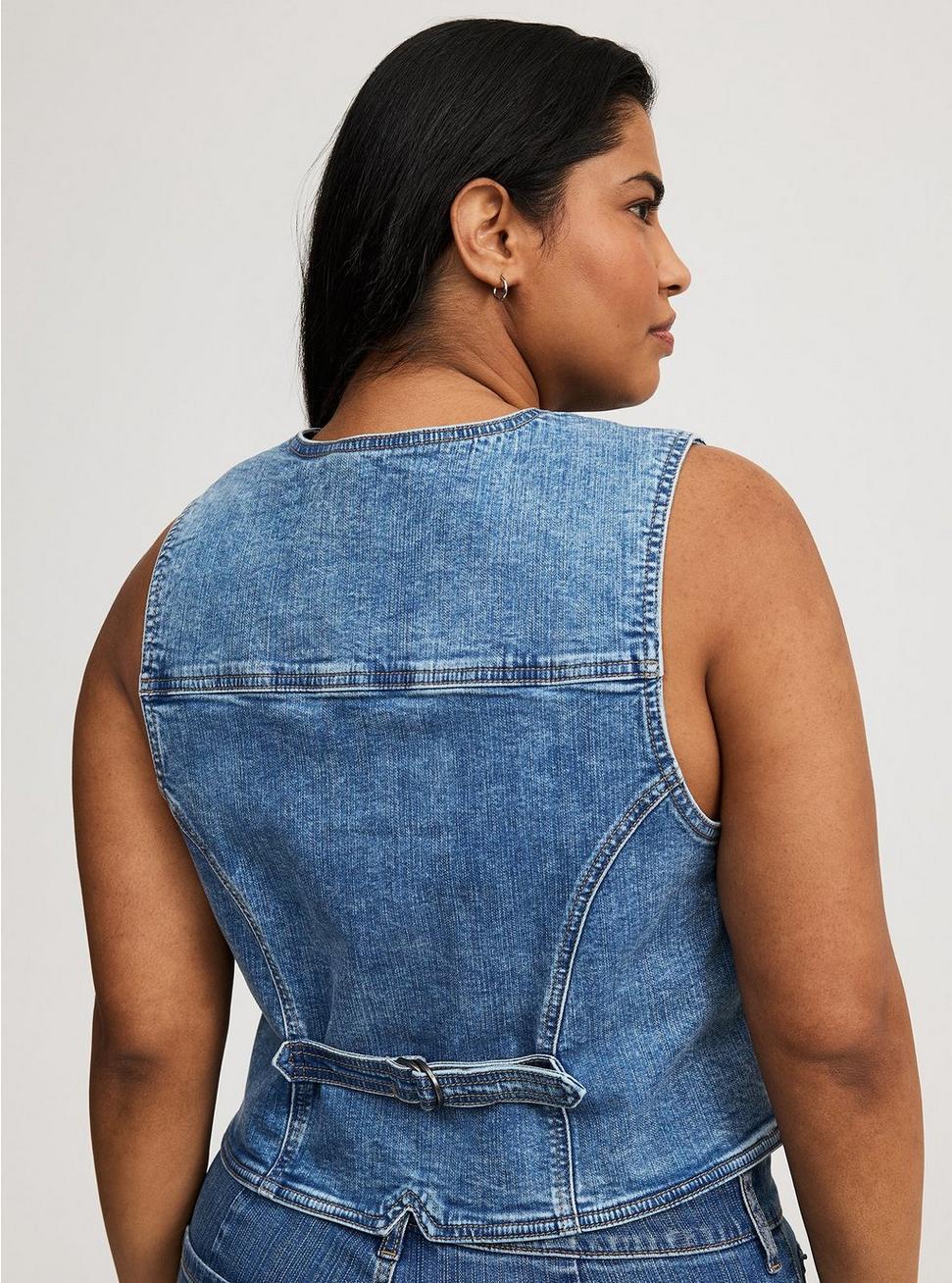 Western Denim Vest Product Image