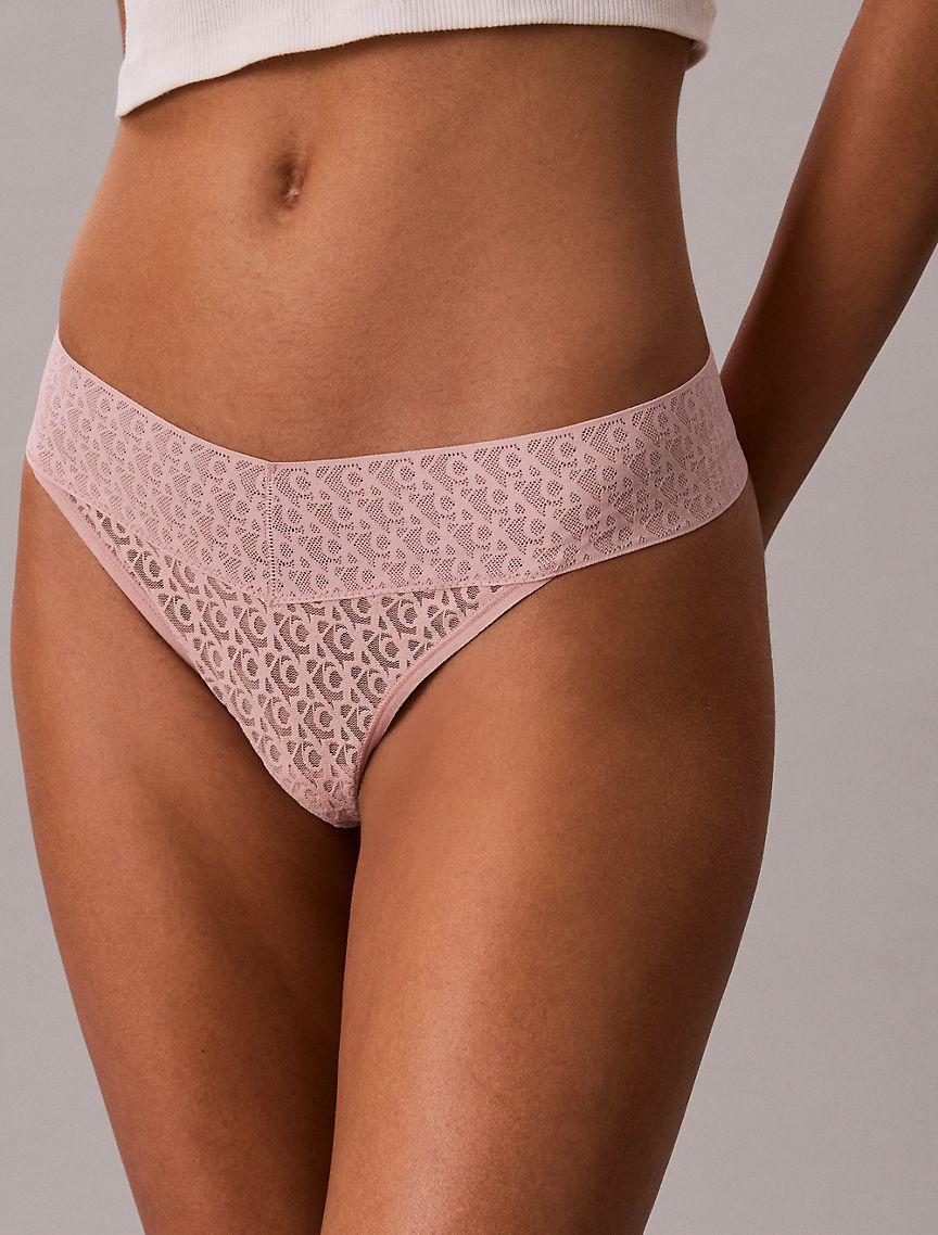 Icon Logo Lace Thong Product Image