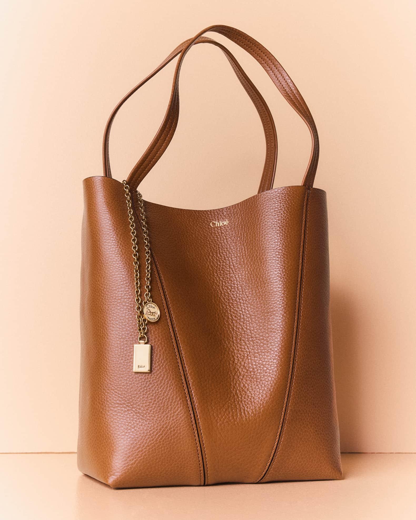 Spin Medium Tote Bag in Leather  Product Image