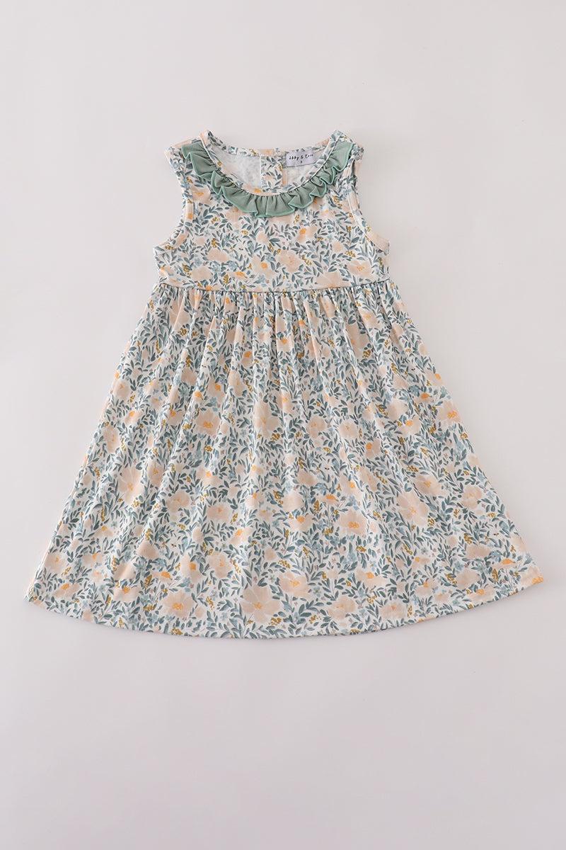 Bow applique print mom&me dress Product Image