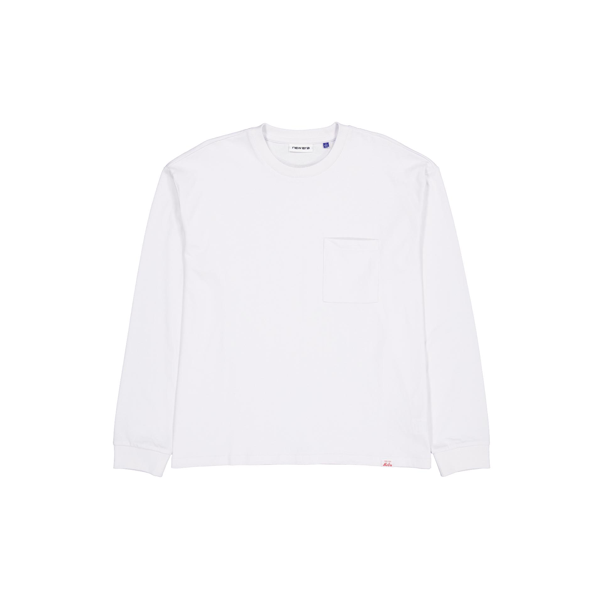 New Era Branded Alden Heavyweight Optic White Pocket T-Shirt Male Product Image