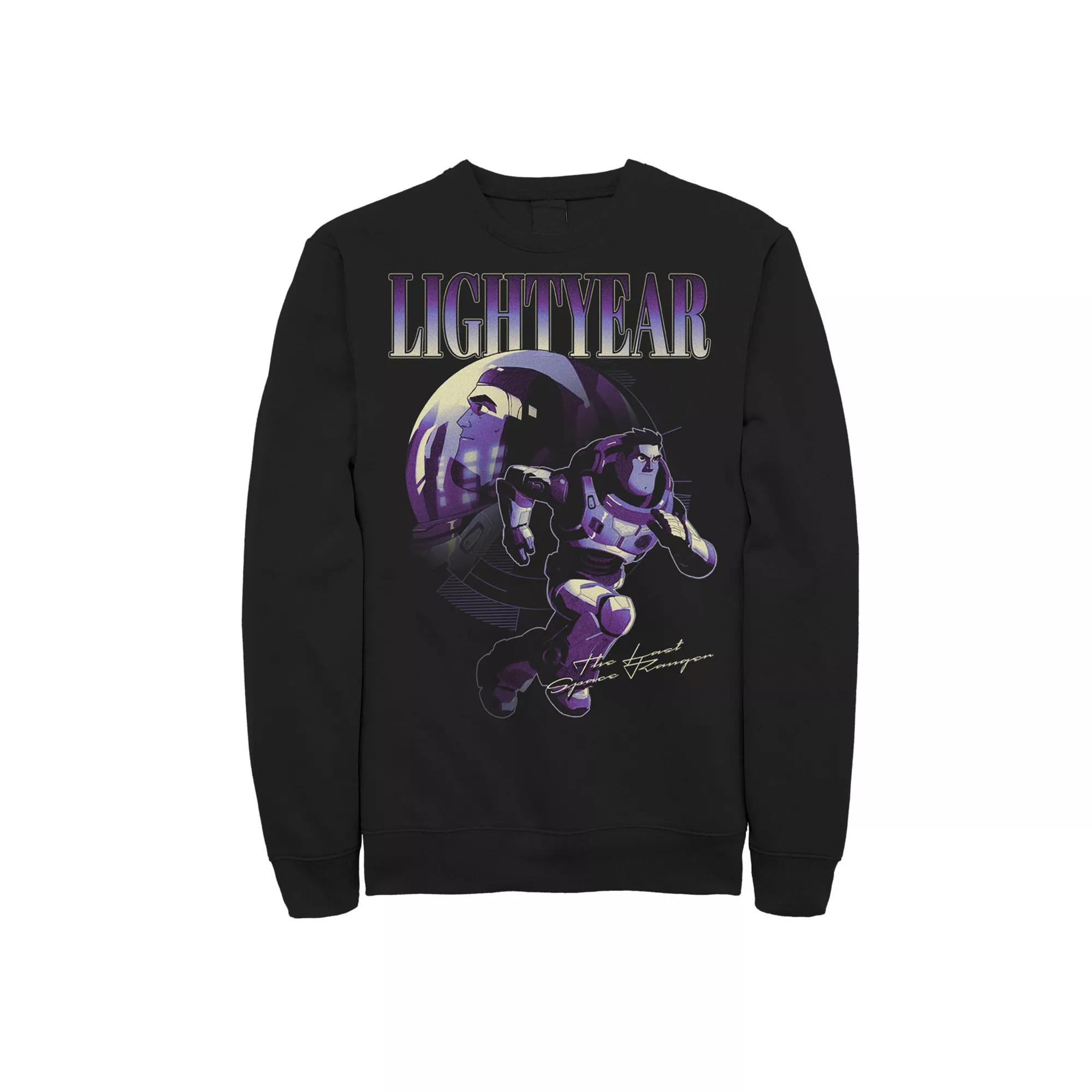 Disney / Pixar's Lightyear Men's To Infinity And Beyond Buzz Lightyear Sweatshirt, Size: Medium, Black Product Image