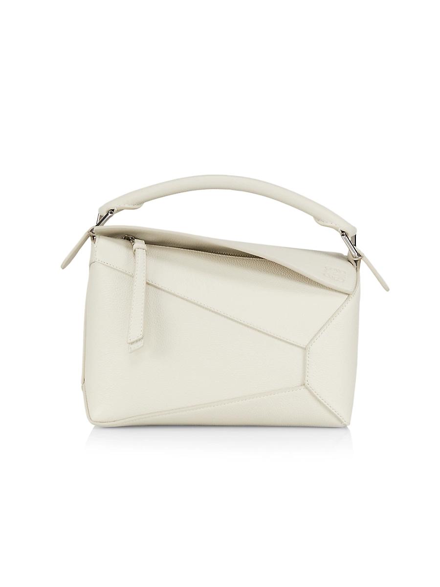 Puzzle Edge Small Top-Handle Bag in Soft Grained Leather Product Image
