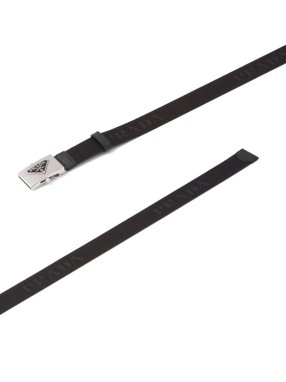 triangle-logo woven belt Product Image