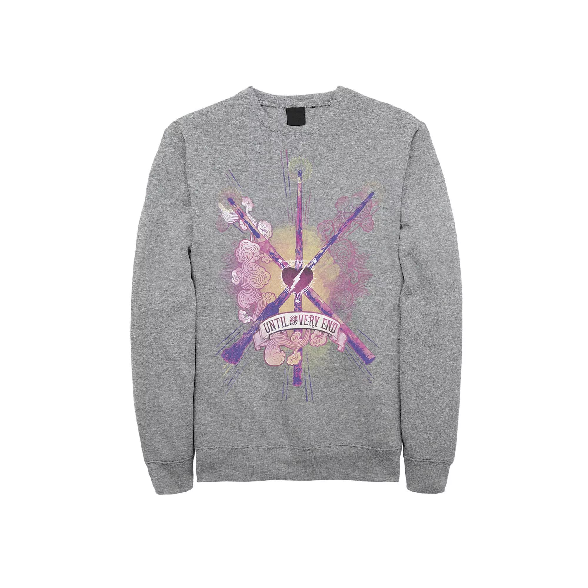 Men's Harry Potter Until The Very End Wands Sweatshirt,  Product Image