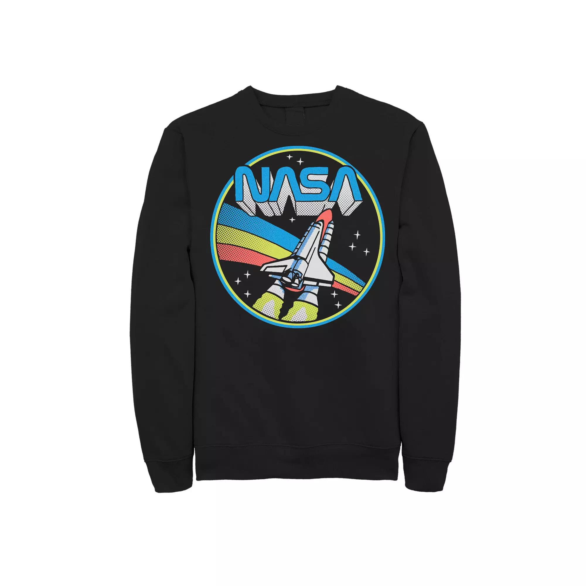 Men's NASA Retro Pop Circle Portrait Logo Sweatshirt,  Product Image