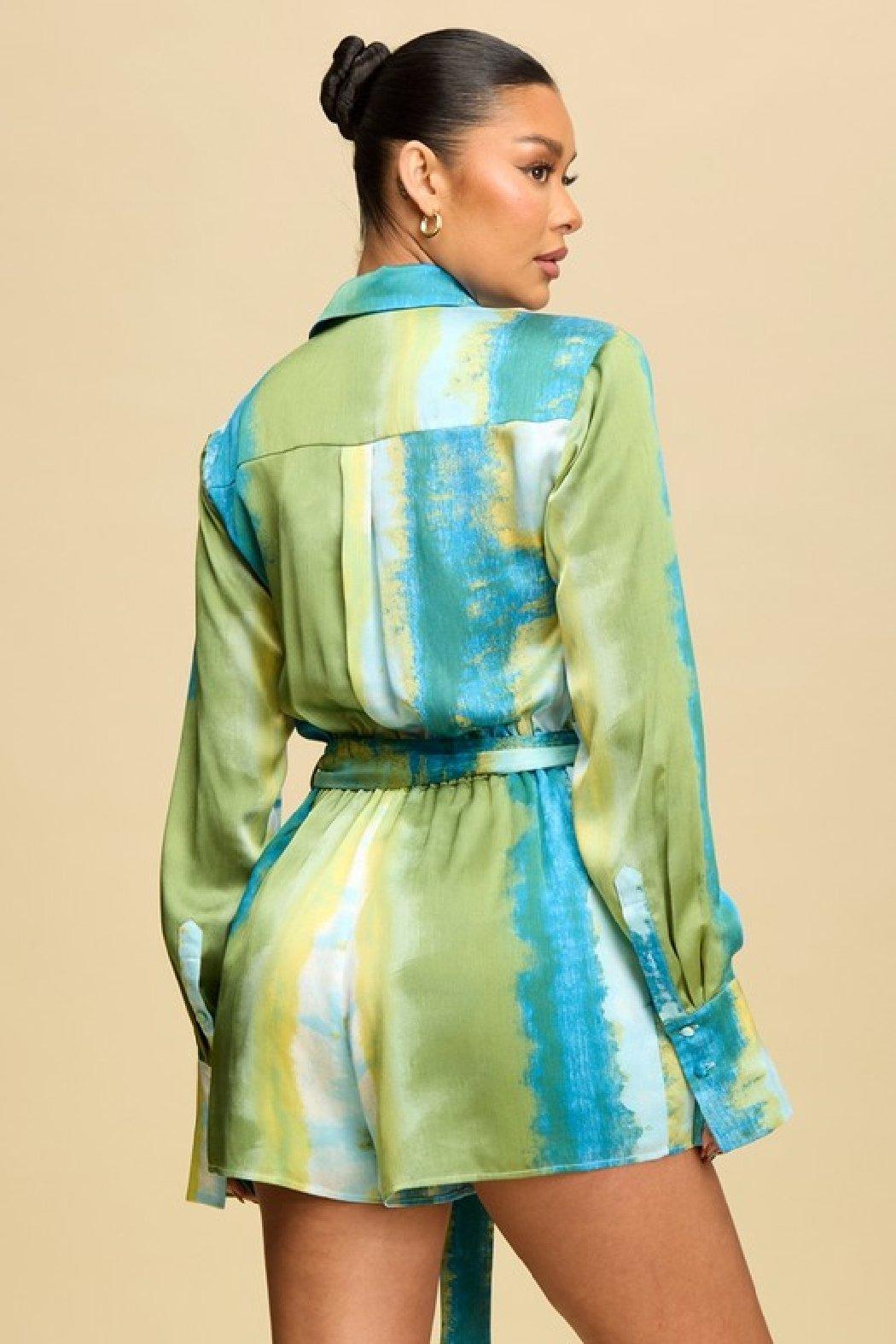 Maribel Tie Romper Product Image