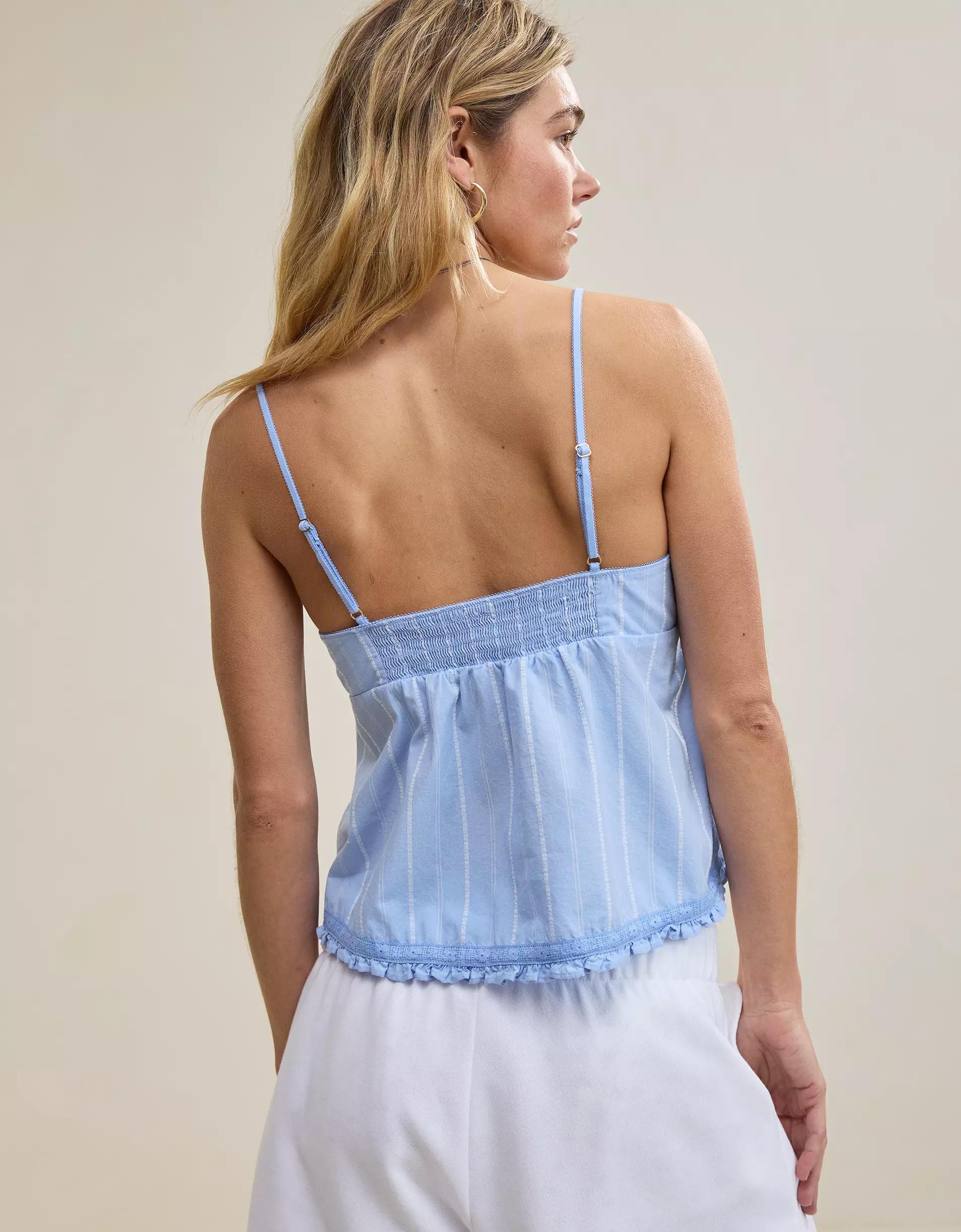 Aerie Off-Duty Poplin Tank Top Product Image