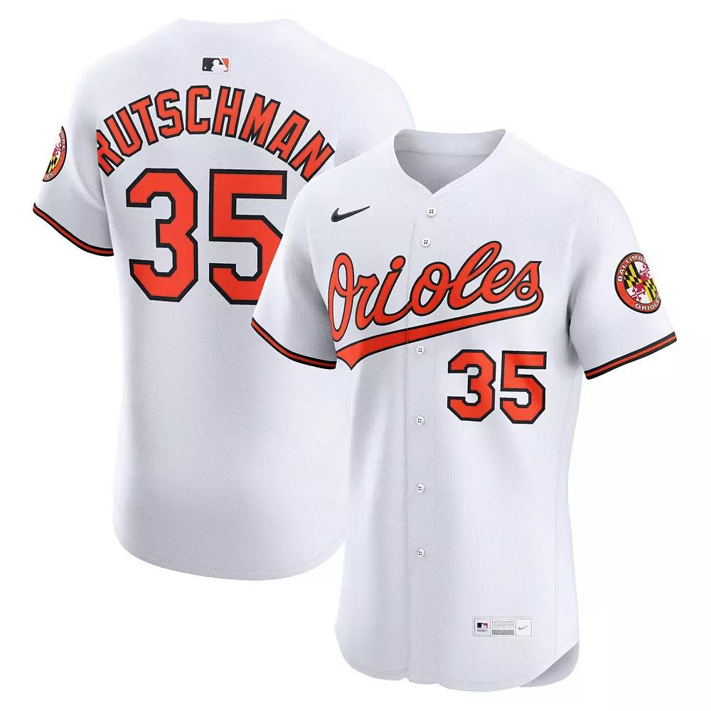 Men's Nike Adley Rutschman White Baltimore Orioles Home Elite Jersey,  Product Image