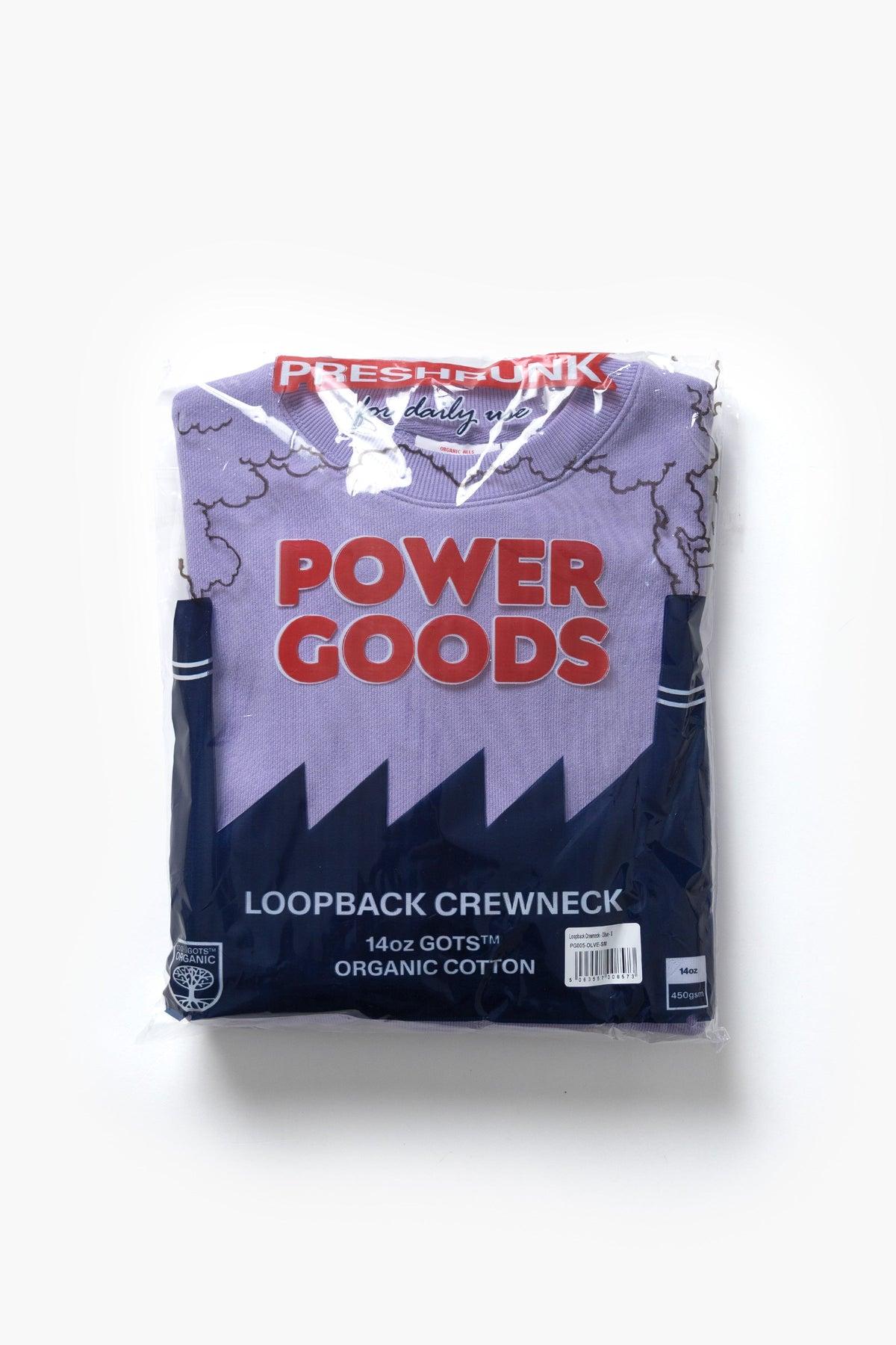 Power Goods - Loopback Crewneck - Dusty Violet Product Image