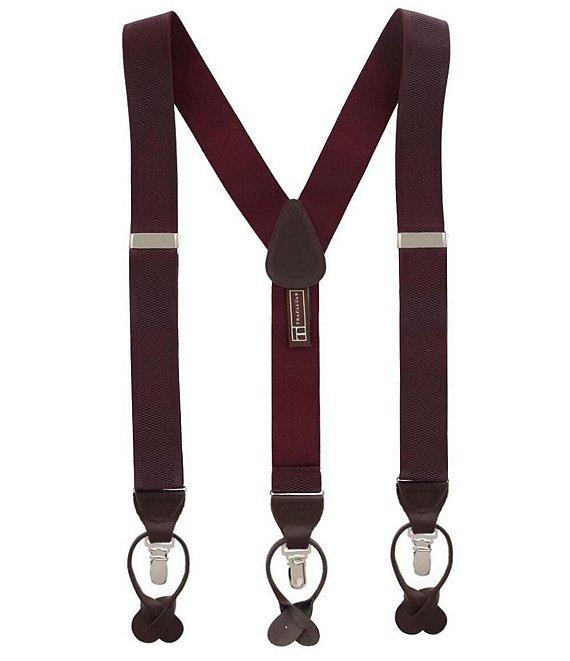 Trafalgar Classic Solid Color Convertible Suspenders Product Image