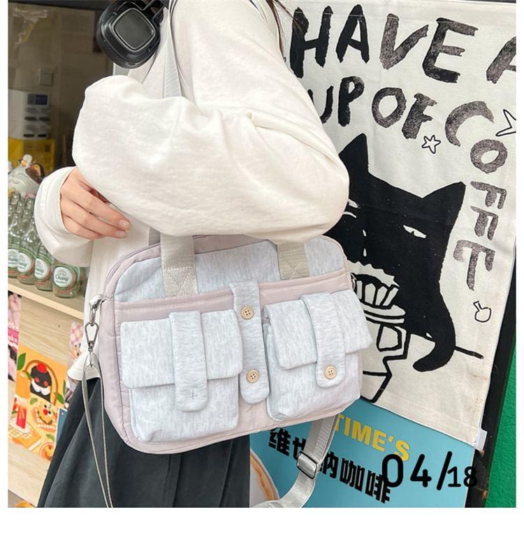 Plain Multi-Pocket Computer Bag Product Image