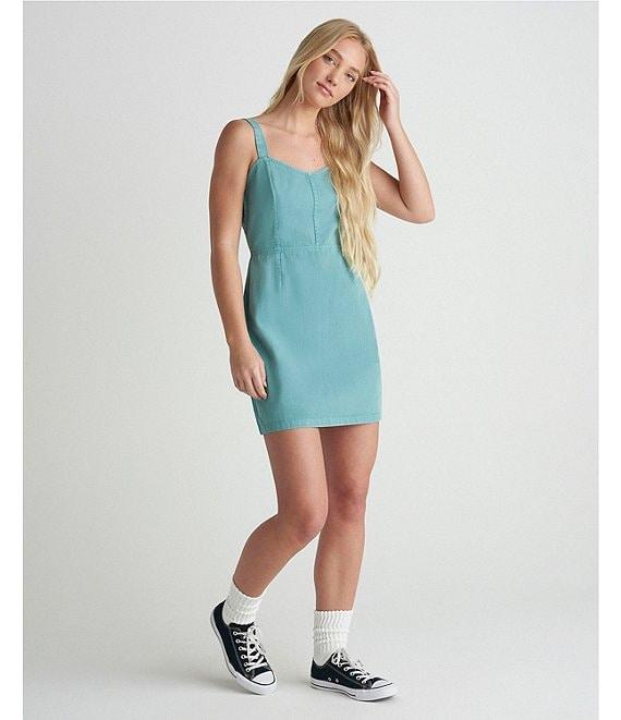 Hurley Wavy Days Sleeveless Twill Dress Product Image