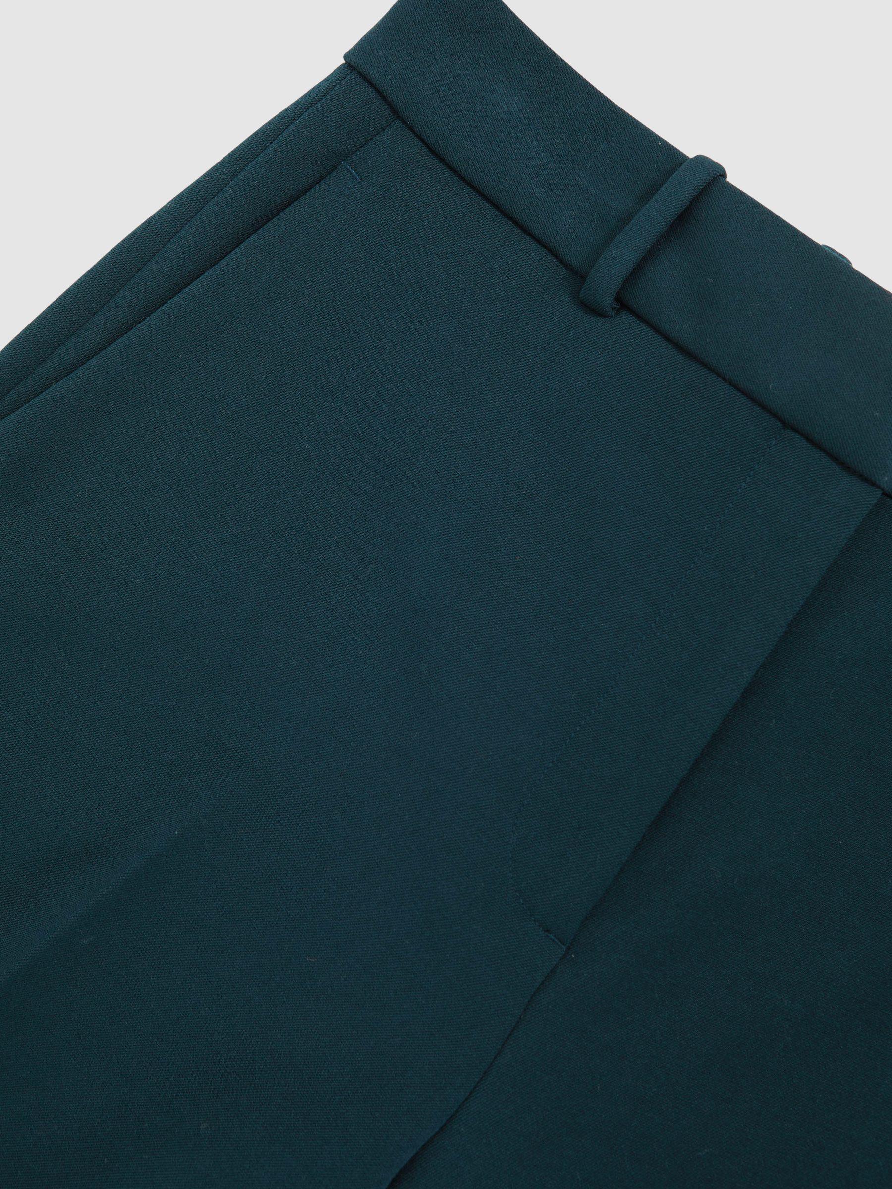 Slim Fit Suit Trousers in Teal Product Image