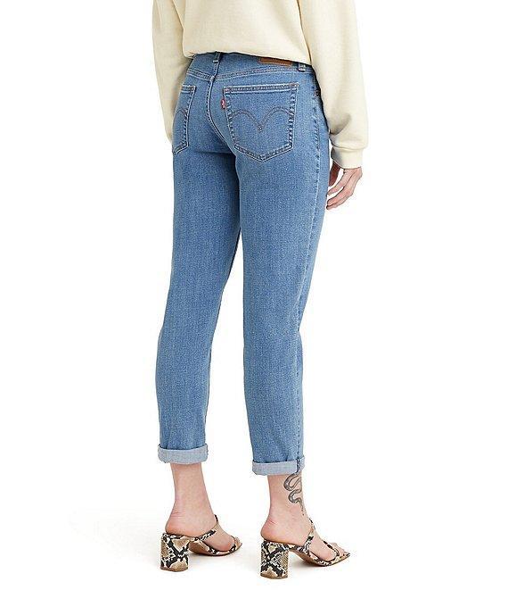 Levi's® Mid Rise Destructed Tapered Leg Boyfriend Jeans Product Image