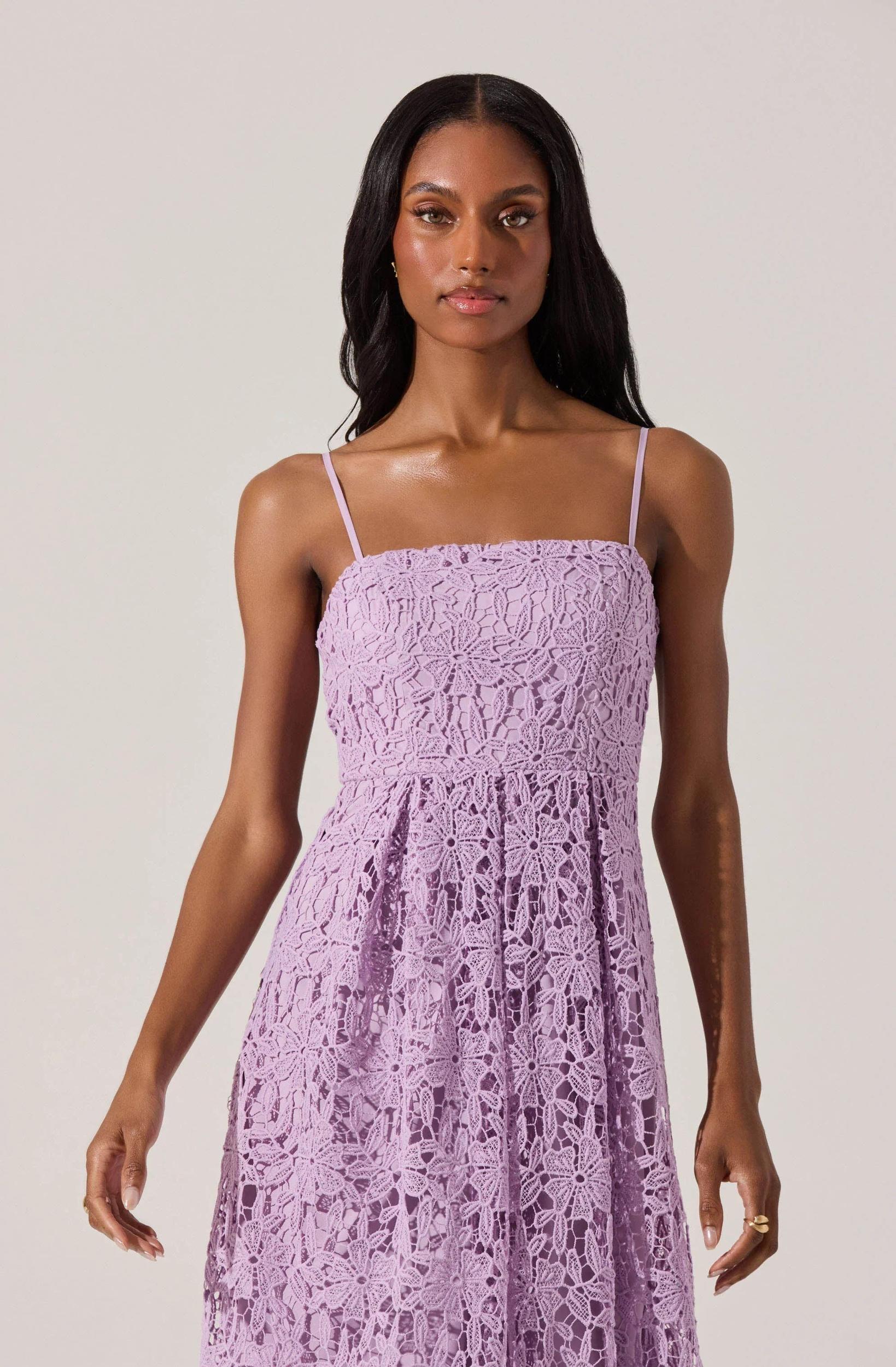 Lace Fit & Flare Dress Product Image