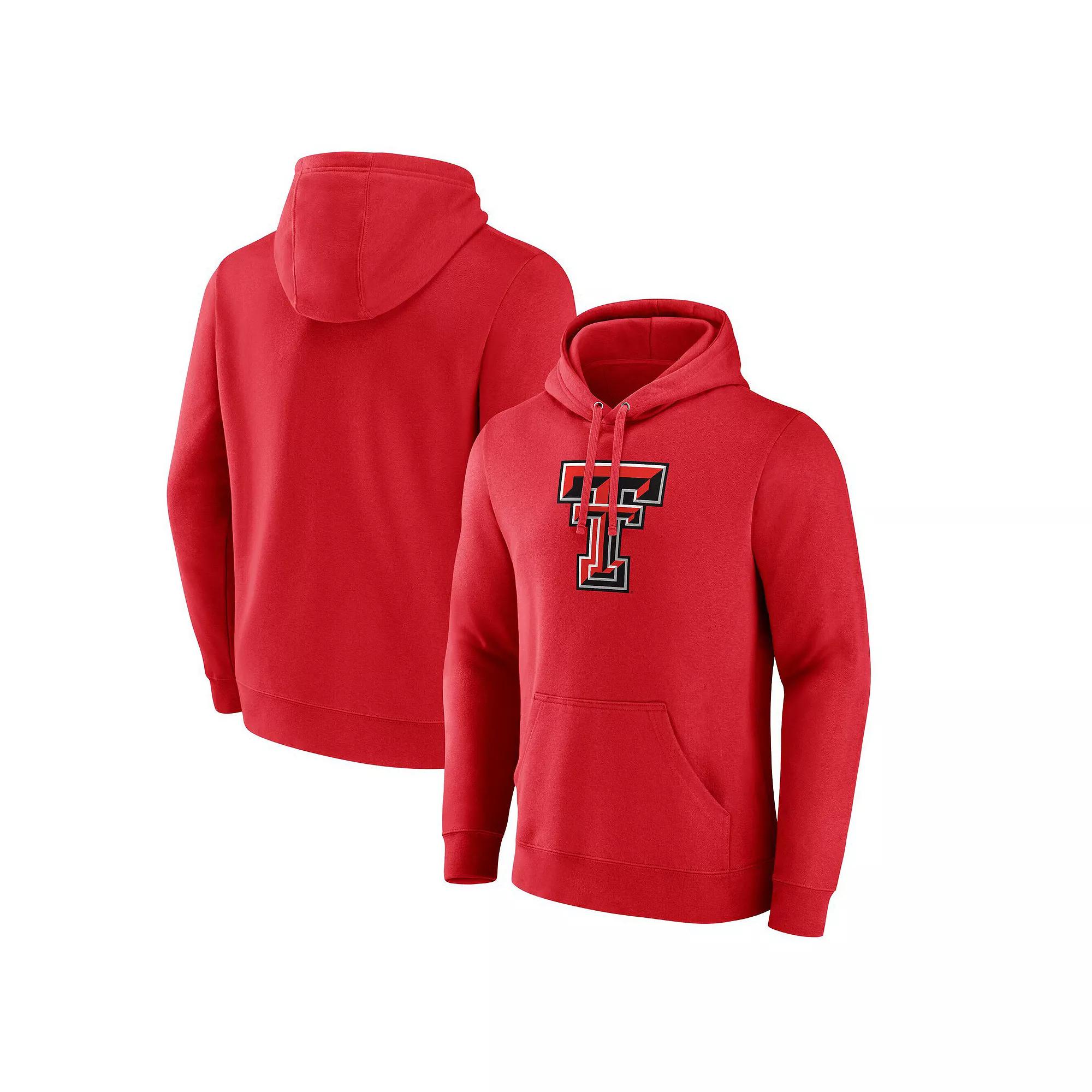 Men's Fanatics Red Texas Tech Red Raiders Fleece Pullover Hoodie,  Product Image