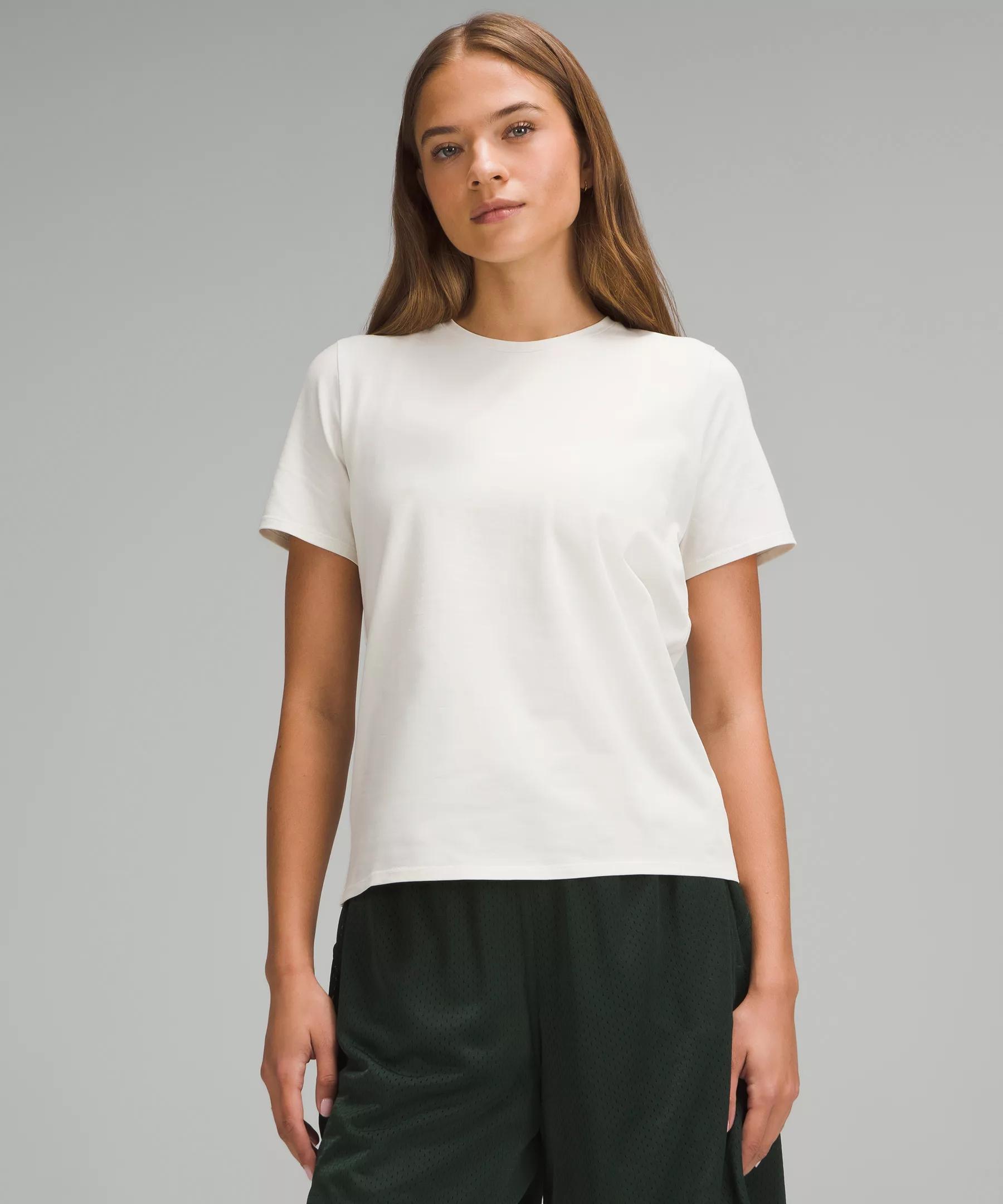 Organic Cotton Straight-Hem Crewneck T-Shirt Product Image