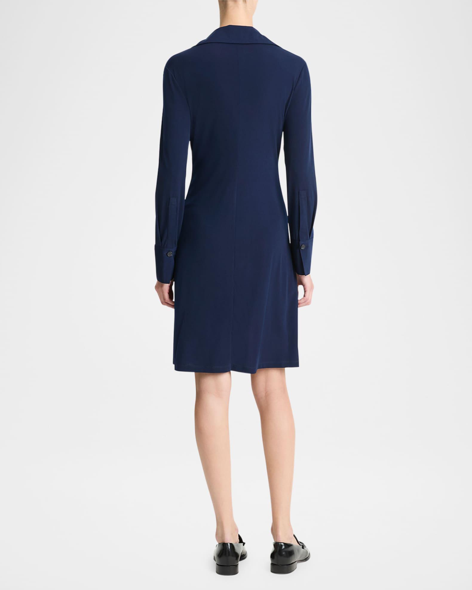 Long-Sleeve Polo Shirtdress Product Image